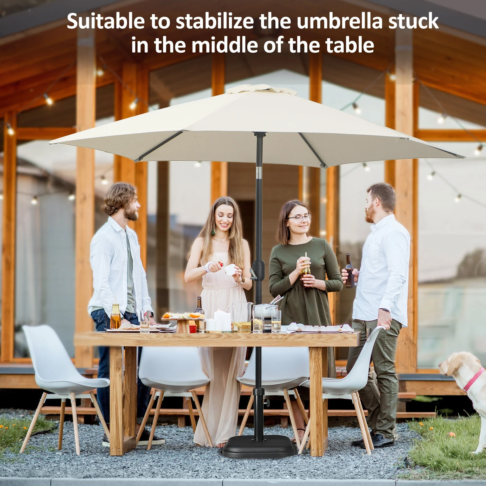 11kg Concrete Garden Parasol Base Holder - Image 3