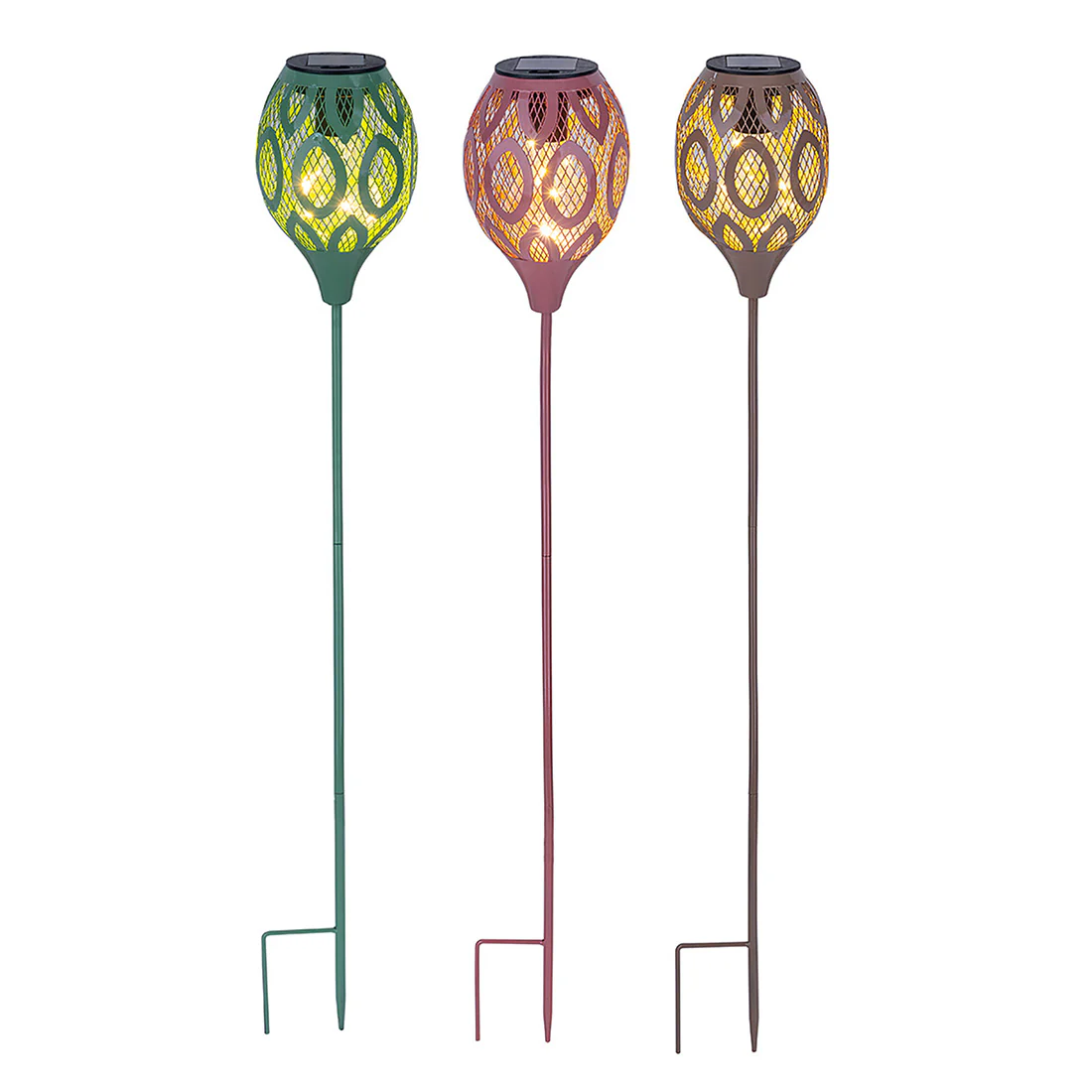 Mesh Solar Garden Stake Light 5 Warm White LED - 83.5cm by Bright Garden - Image 2