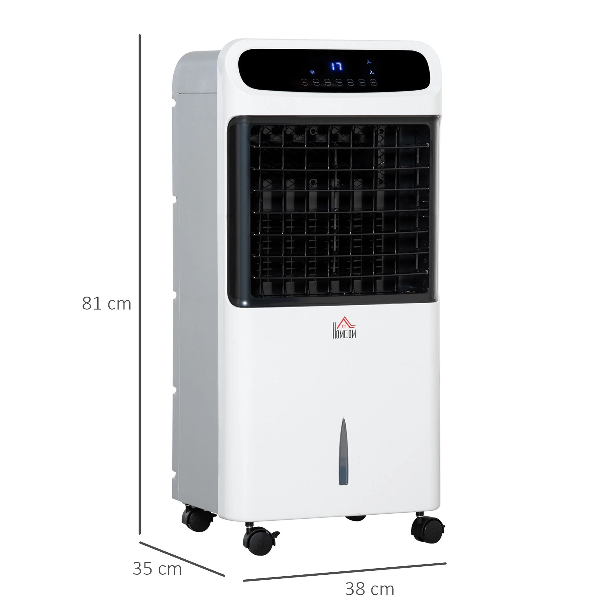 12L Multifunction Three Speed Air Cooler With Remote Control White - Image 3
