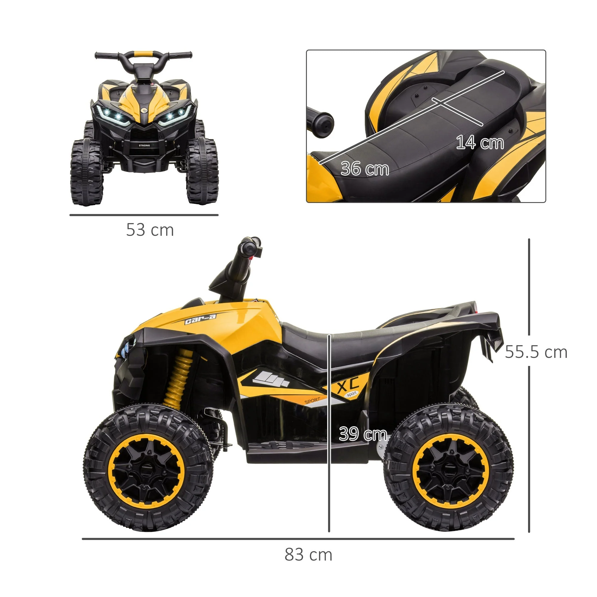 12V Quad Bike with Forward Reverse Functions - Image 3