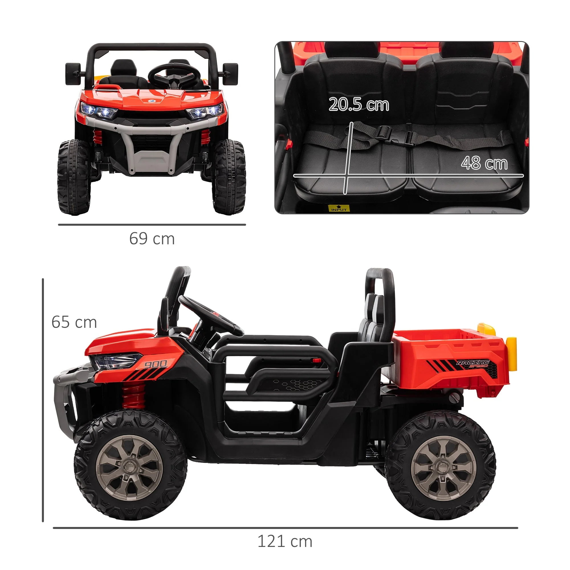 12V Two-Seater Kids Electric Ride-On Car - Image 2