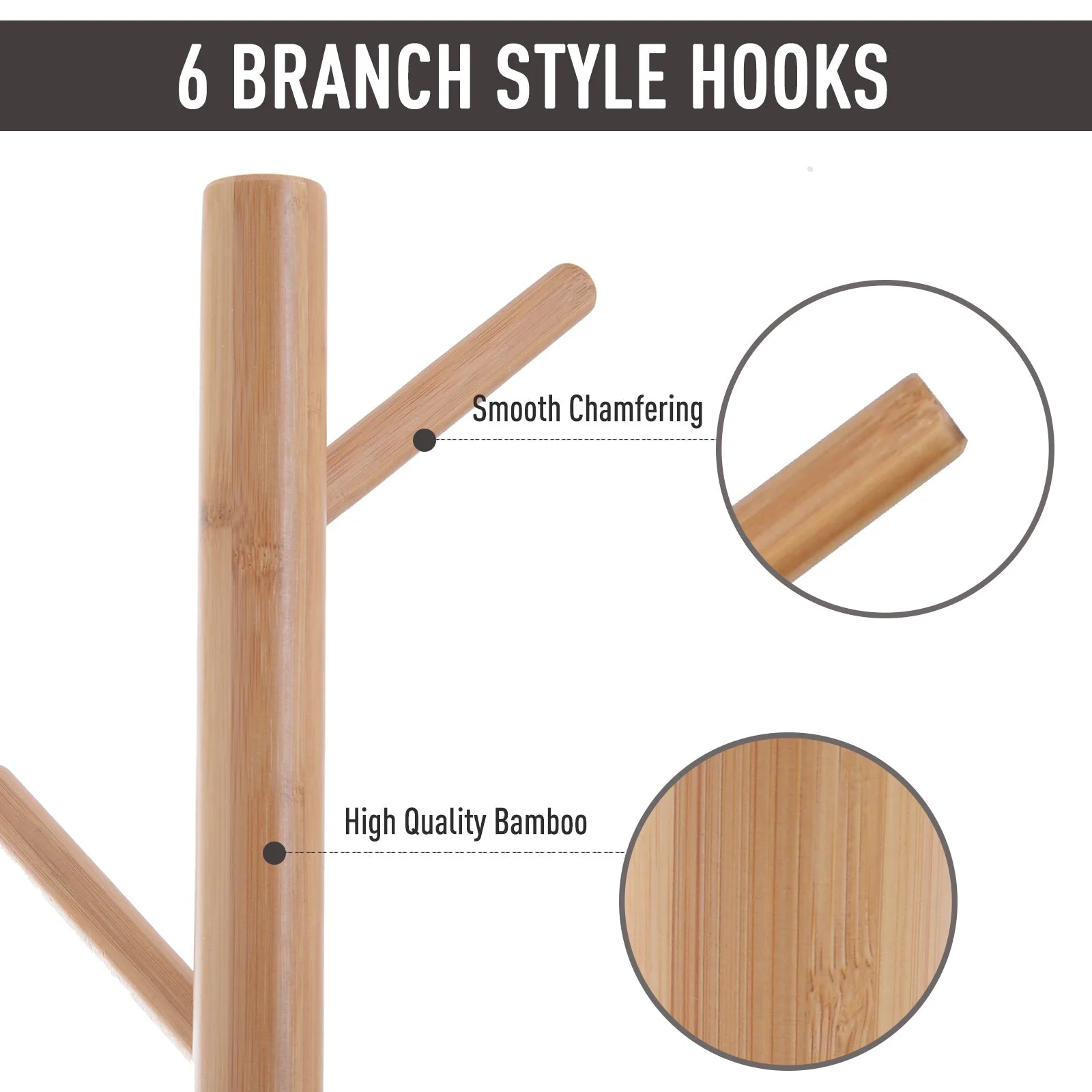 180 cm Hallway Coat Rack Storage Bench Tree Hat Hanger Entryway Stand Garment Organiser Bedroom Living Room - Image 4