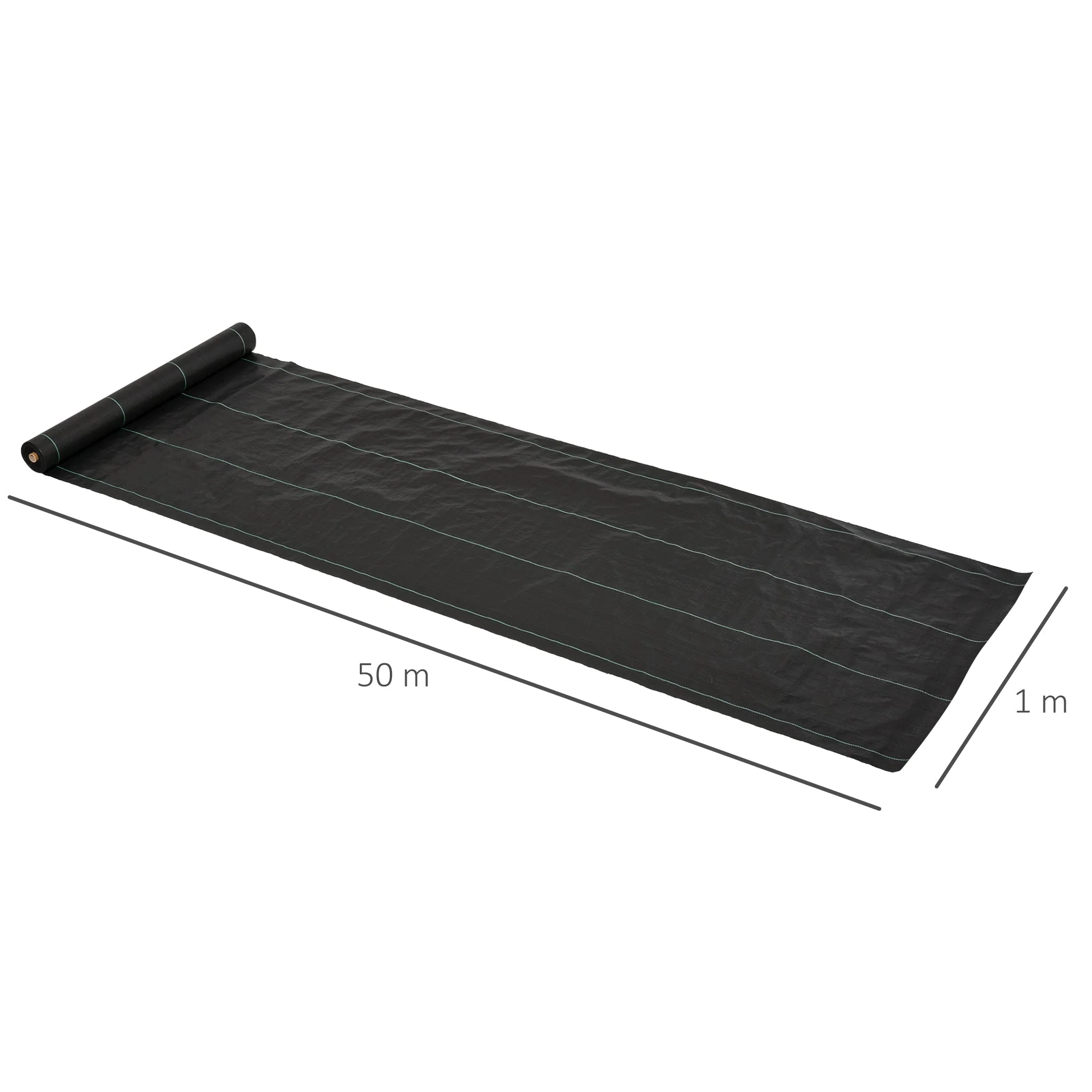1x50m Weed Barrier Landscape Fabric Durable Convenient Design - Image 3
