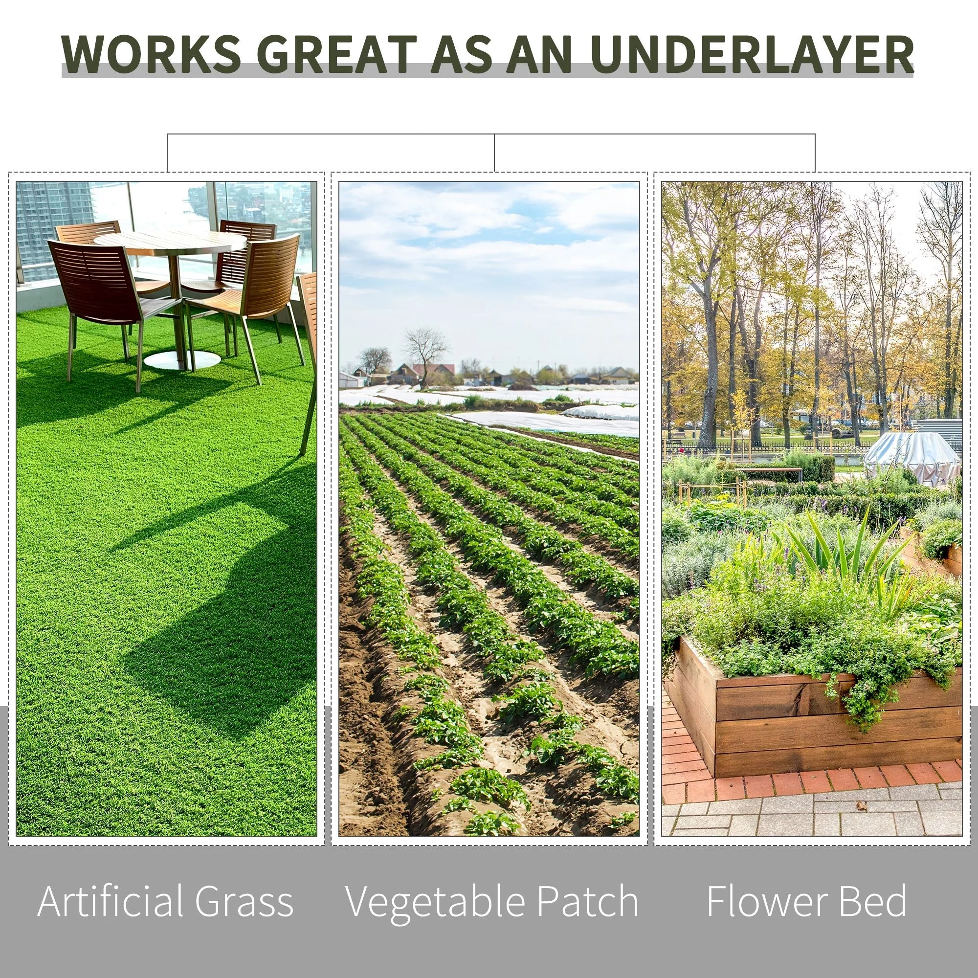 1x50m Weed Barrier Landscape Fabric Durable Convenient Design - Image 5