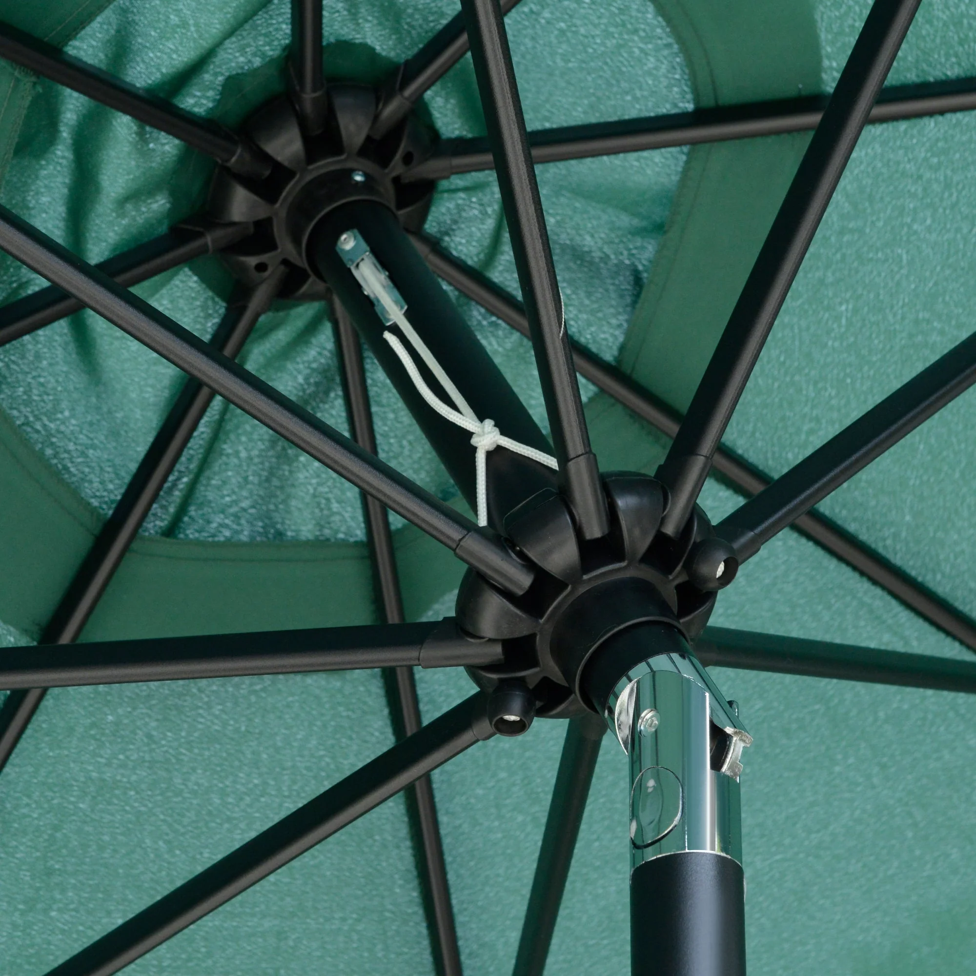 2.66m Patio Umbrella Garden Parasol Outdoor Sun Shade Table Umbrella with Ruffles - Image 9