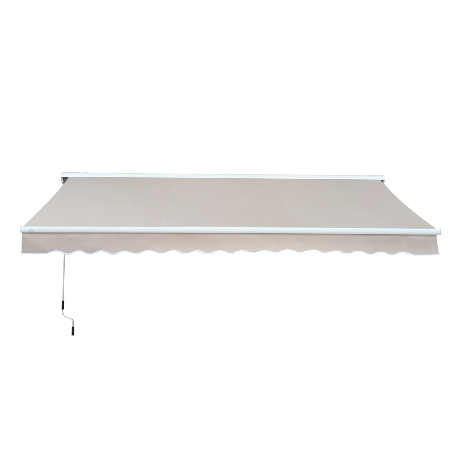 2.95Lx2.5M Retractable Manual/Electric Awning-Cream White/White - Image 9