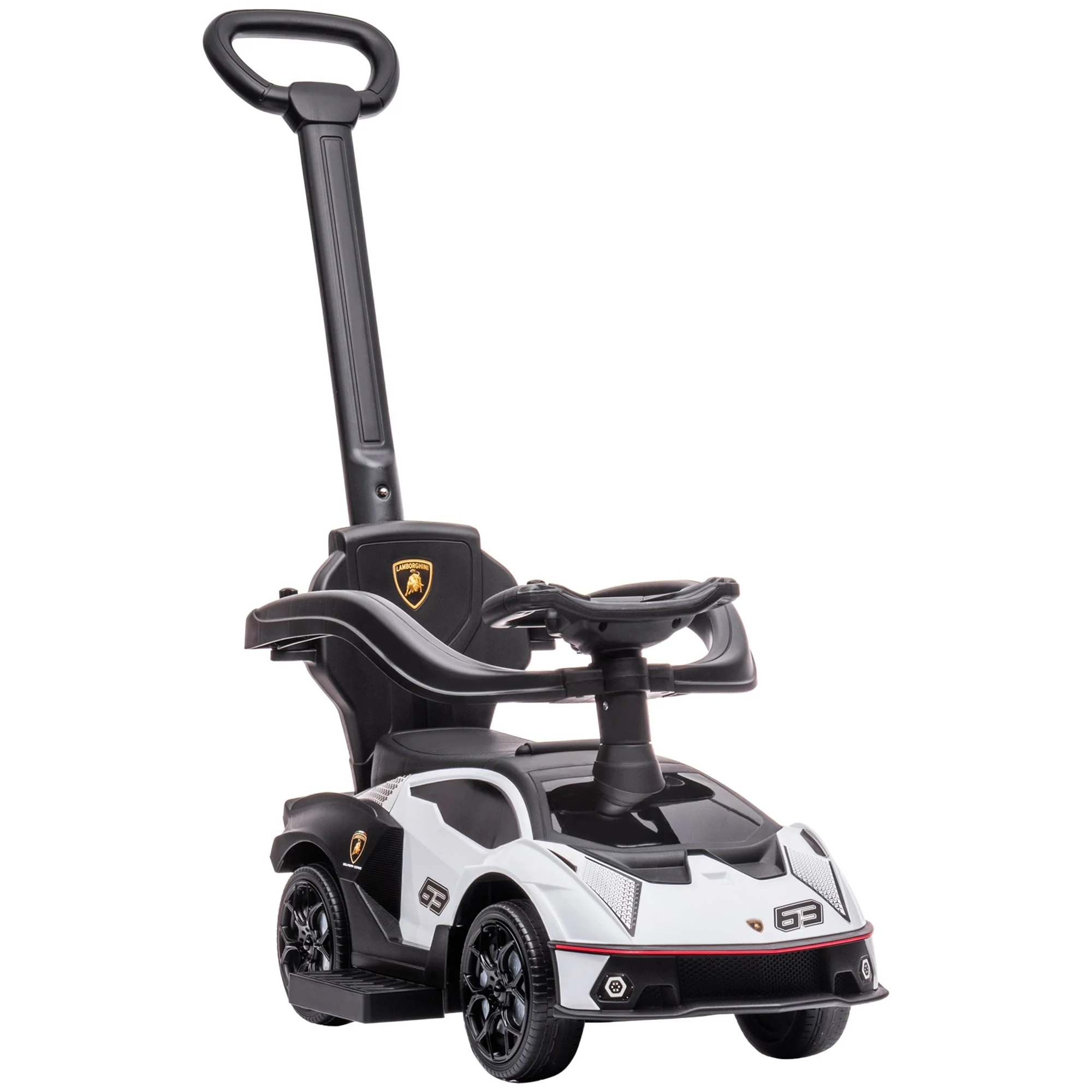 2 in 1 Baby Essenza SCV12 Ride On Car With Parenr Handle 1 To 3 Years White by Aiyaplay - Image 2