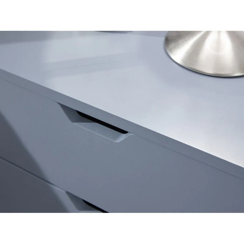 2 Nyborg Bedside Tables Dark Grey 2 Drawers - Image 5