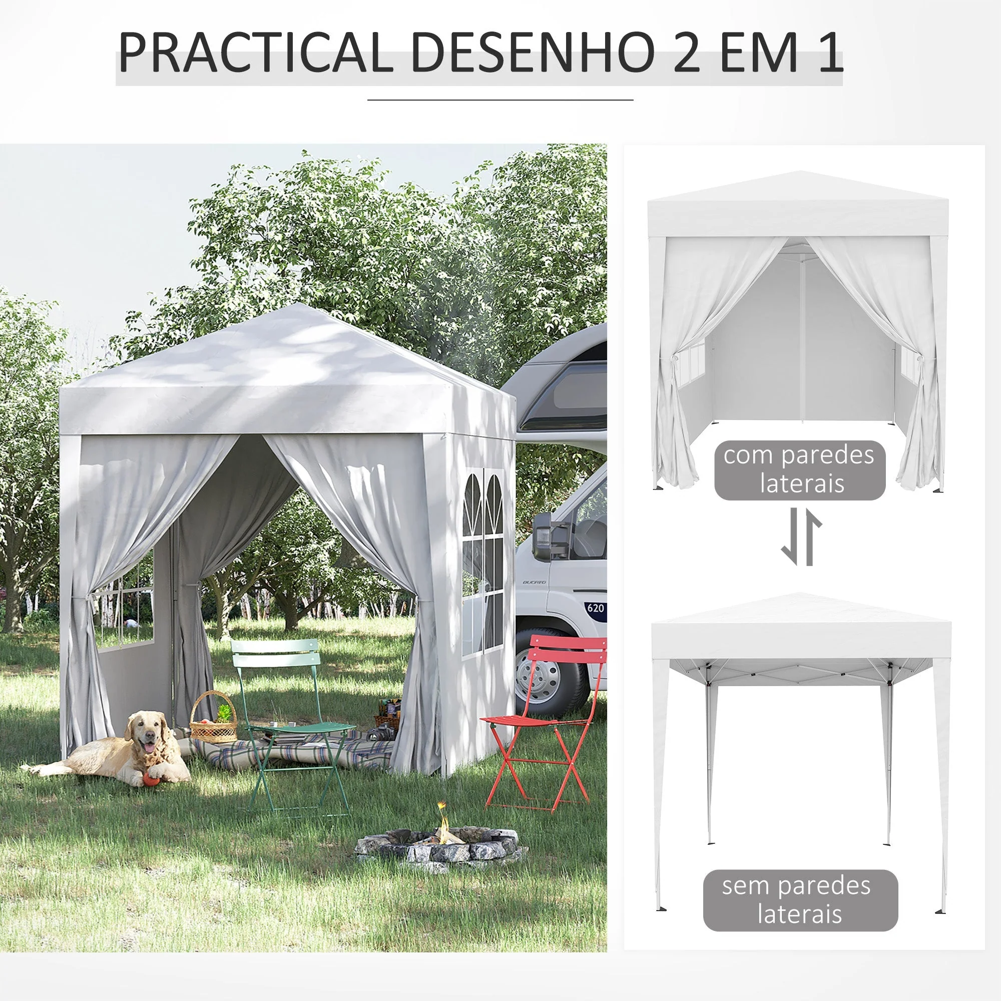 2 x 2M Pop Up Gazebo Canopy - Image 5