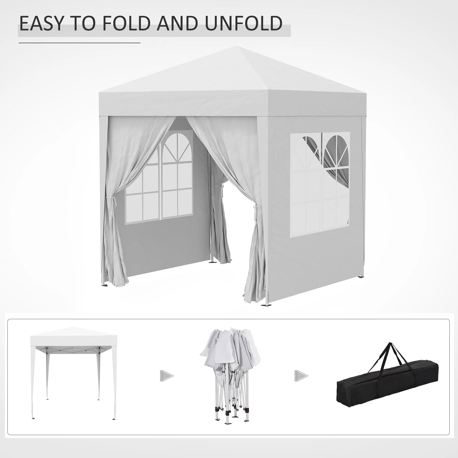 2 x 2M Pop Up Gazebo Canopy - Image 9