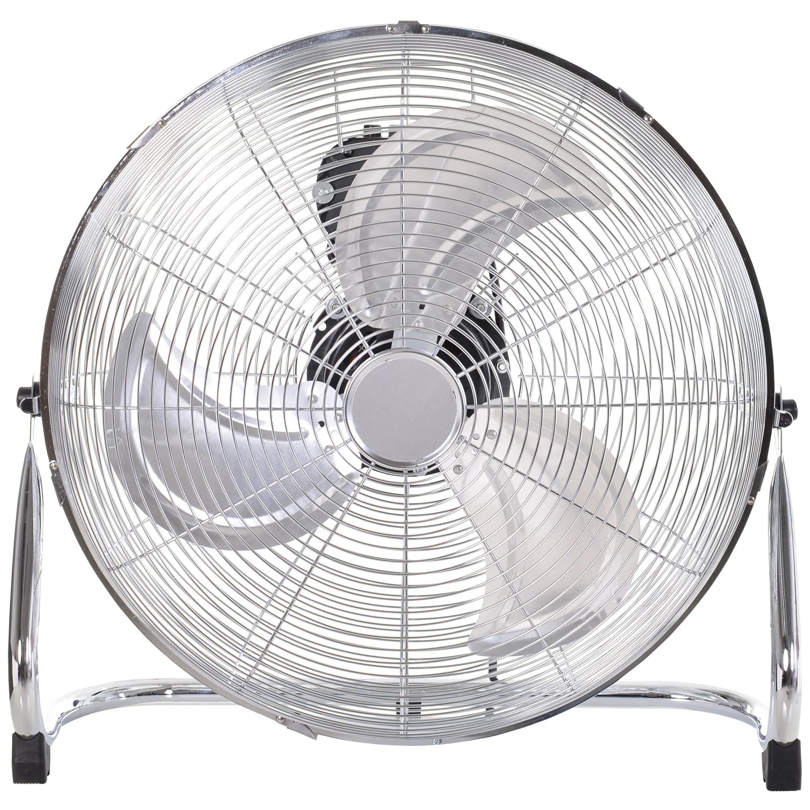 20" Chrome Metal Floor Fan with Tilting - Image 8
