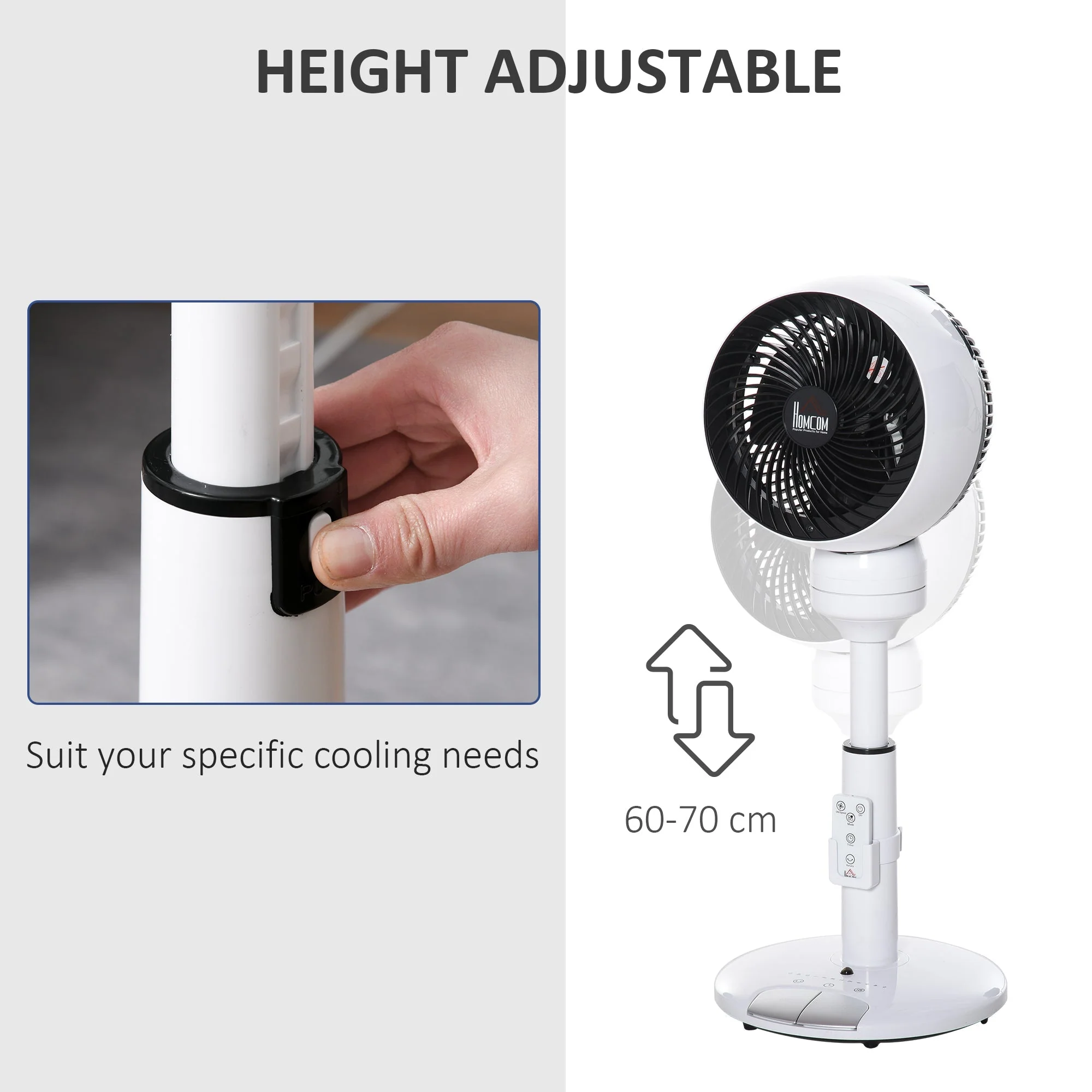 28'' Air Circulator Fan 3 Speed 3 Mode - Image 4