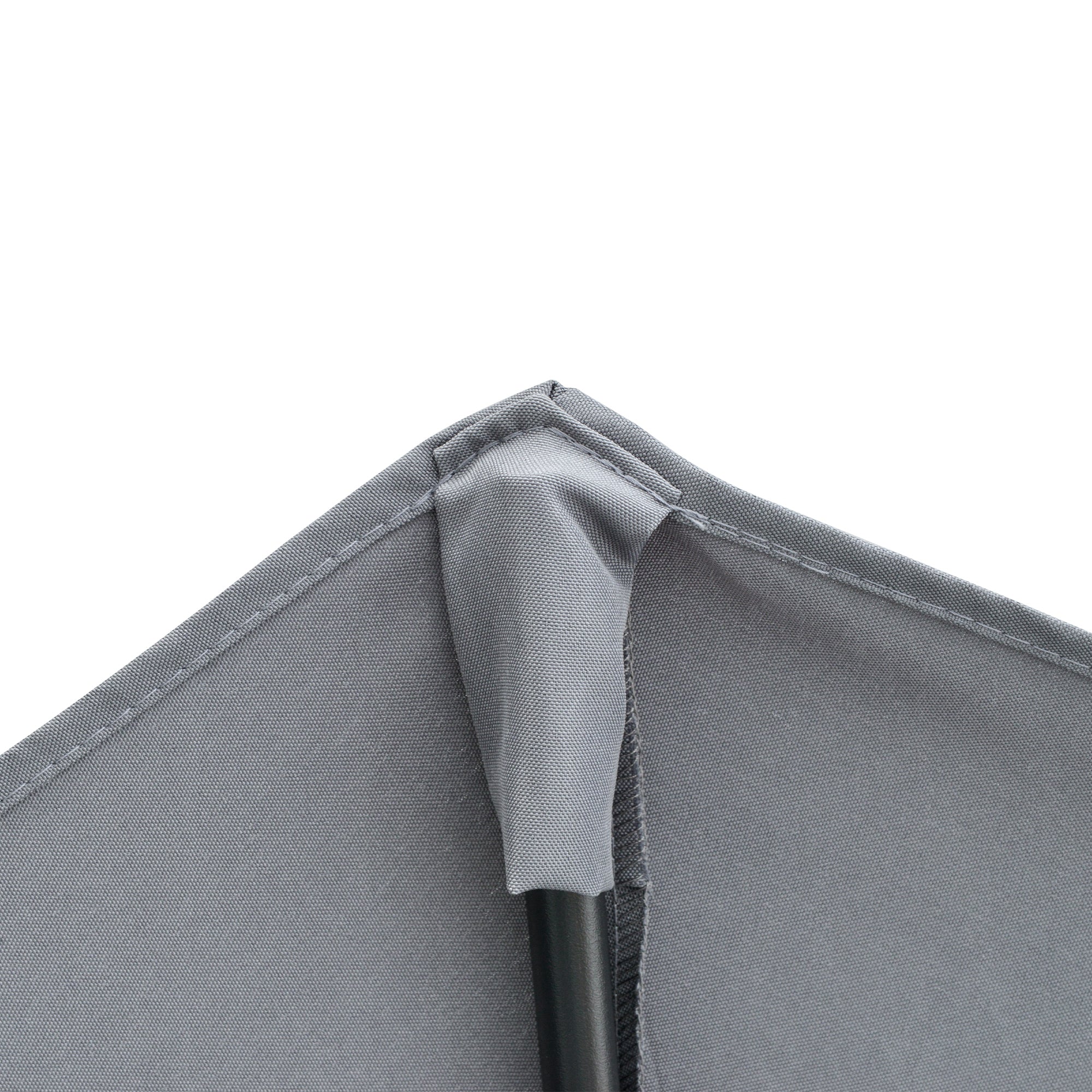 2m Half Parasol Market Umbrella Garden Balcony Parasol with Crank Handle - Image 8