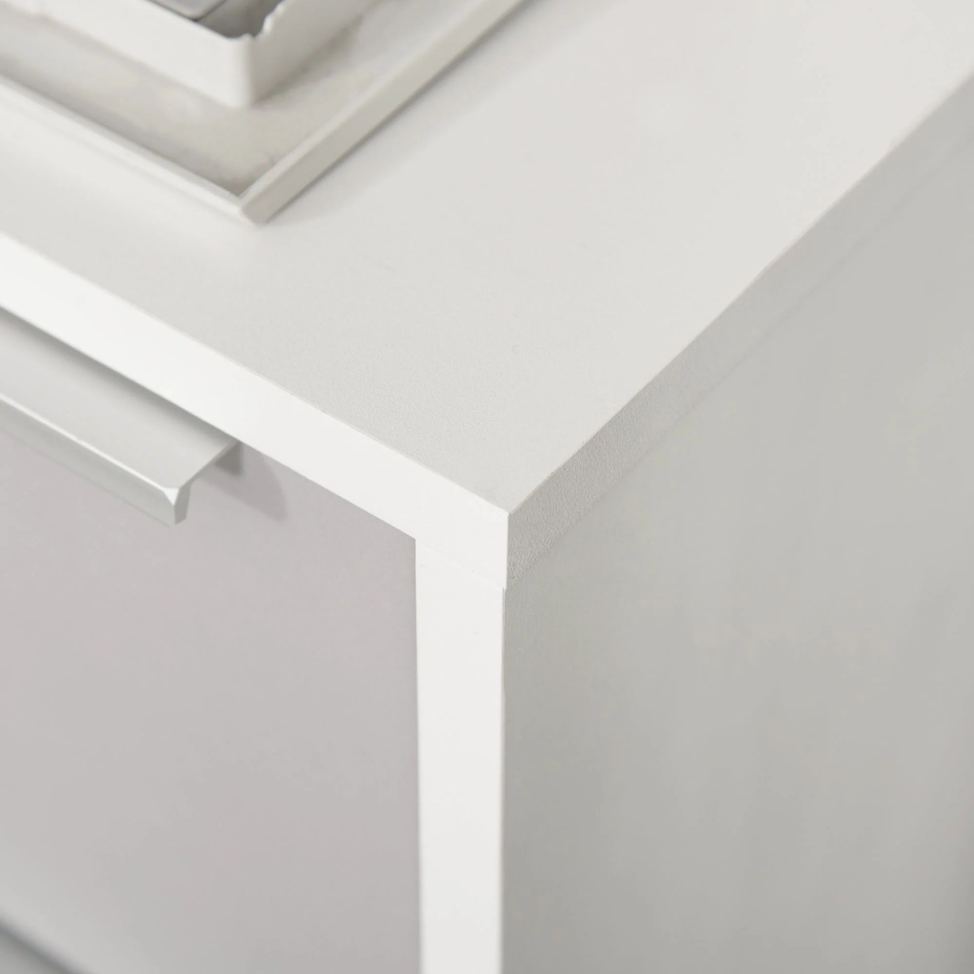 3-Drawer Locking File Cabinet Mobile Chest of Drawers Side Table on Wheels - Image 9