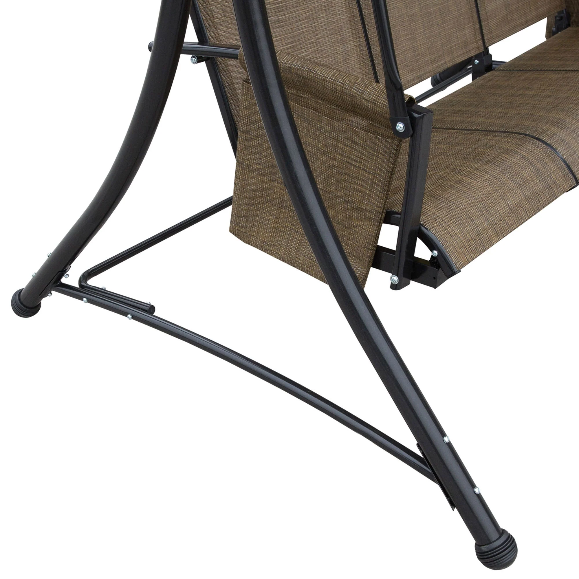 3 Seater Garden Swing Seat Outdoor Swing Chair with High Back Design - Image 9
