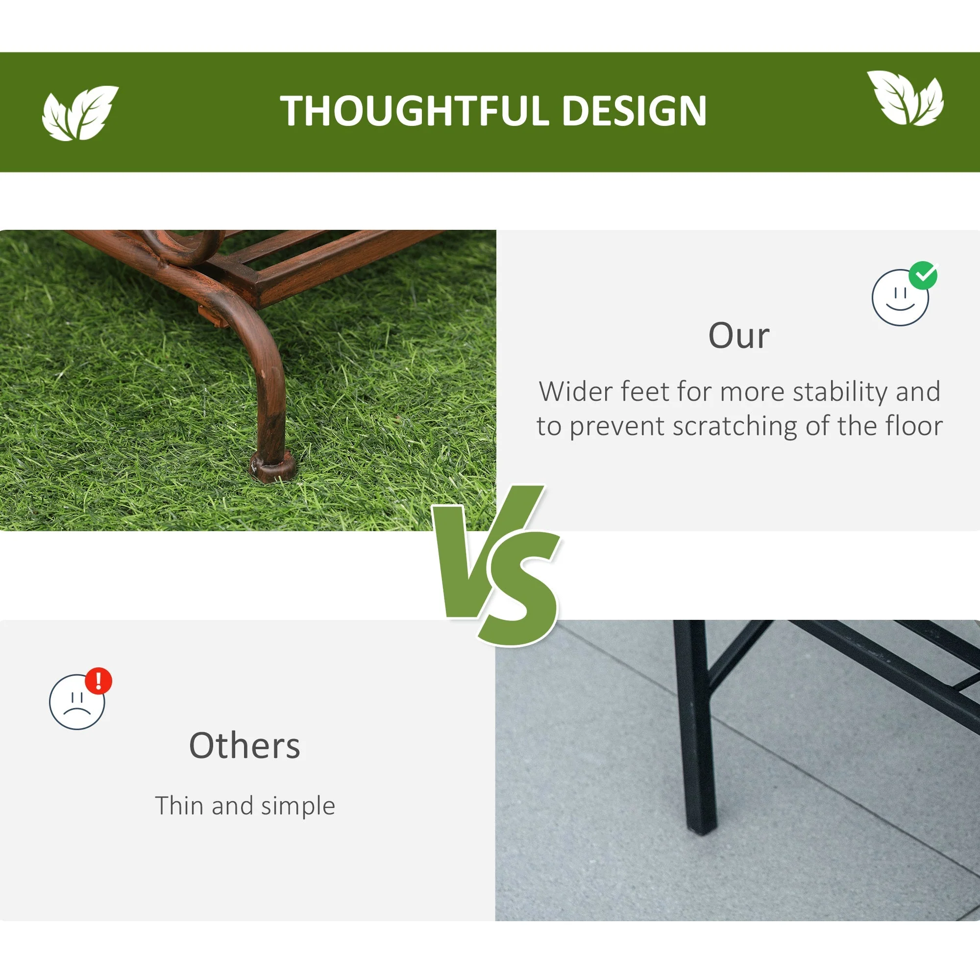 3 Tier Stair Style Metal Plant Stand - Image 7