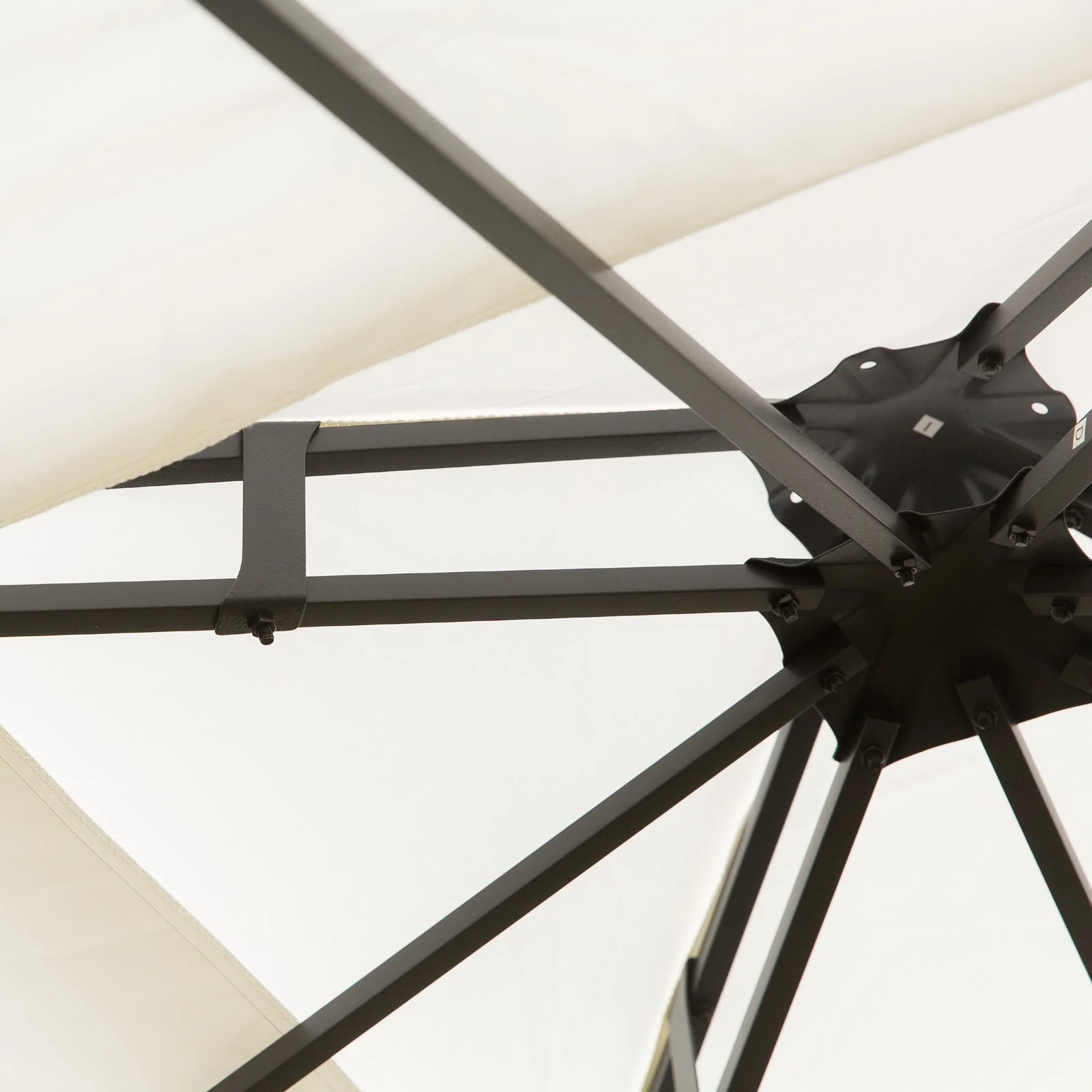 3 x 3m Outdoor Steel Gazebo with 2 Tier Roof - Image 7