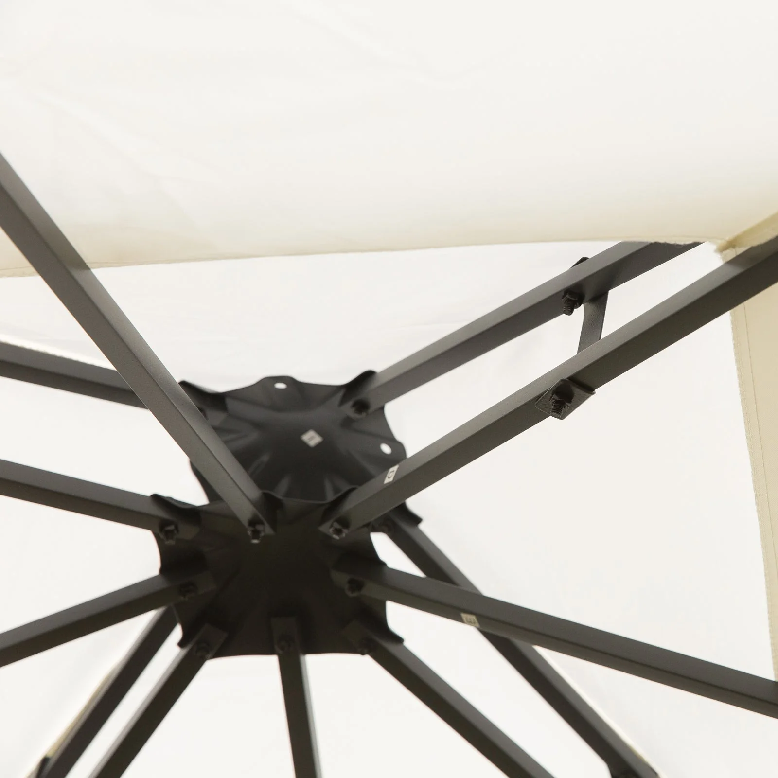 3 x 3m Outdoor Steel Gazebo with 2 Tier Roof - Image 8