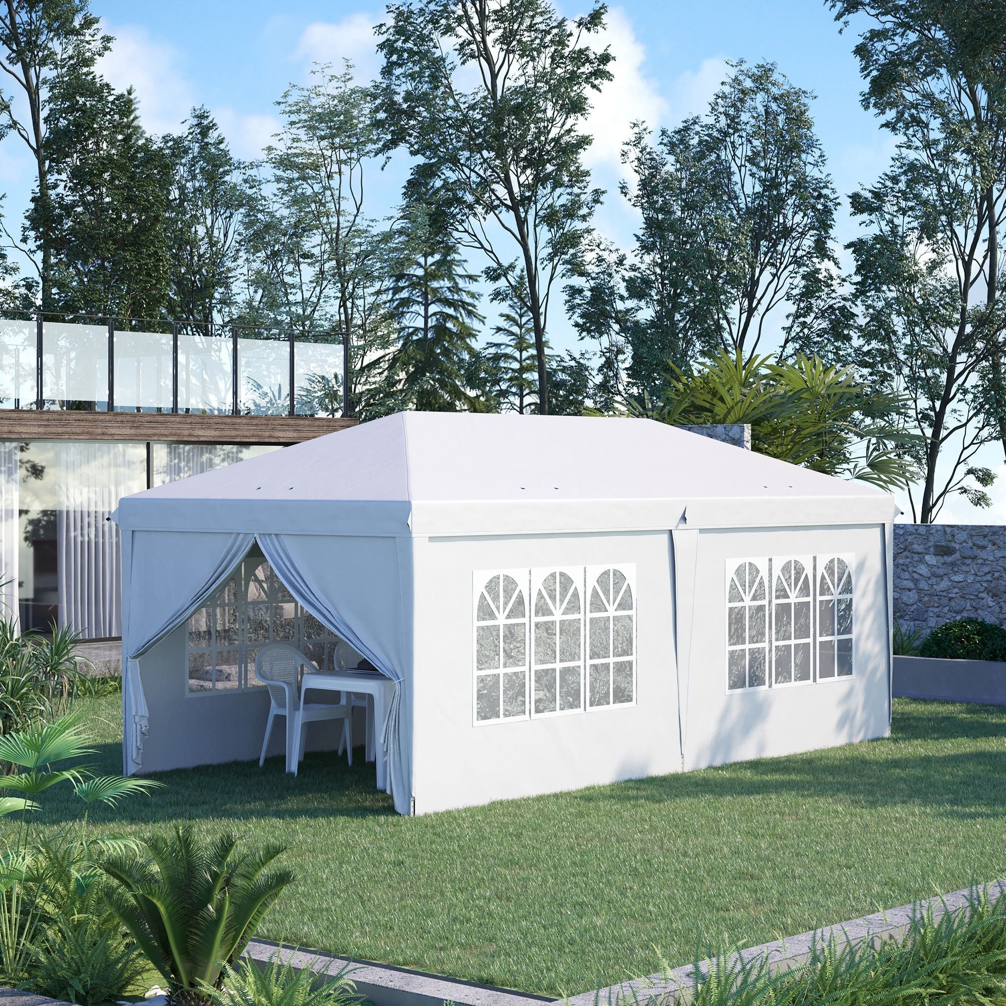 3 x 6 m Pop Up Gazebo with Sides and Windows - Image 2