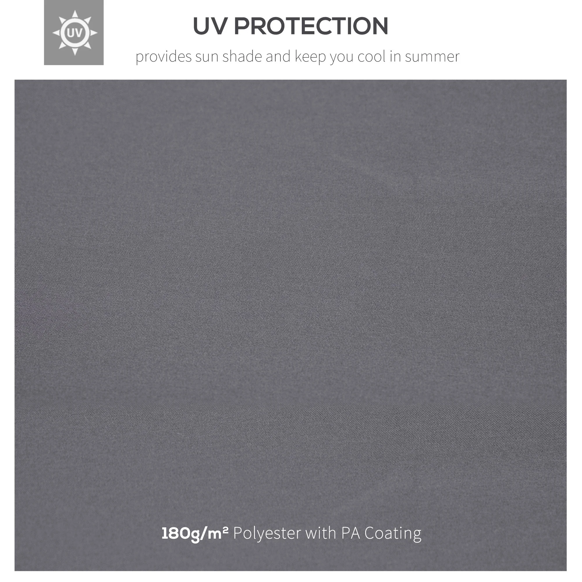 3M Gazebo Top Cover Double Tier Canopy Replacement Pavilion Roof Deep Grey - Image 9