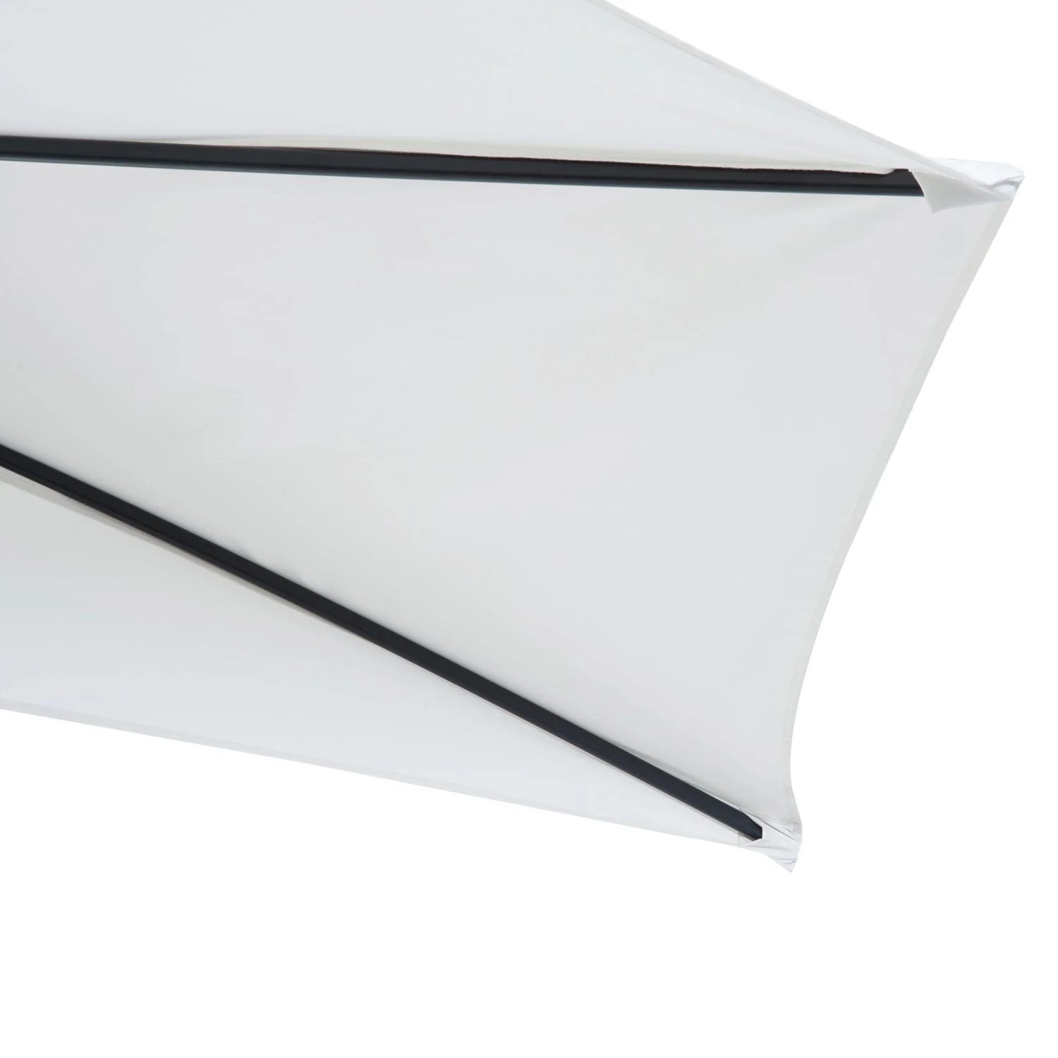3M Half Parasol Semi Round Umbrella Patio Metal Frame Crank Handle for Balcony-- NO BASE INCLUDED - Image 6