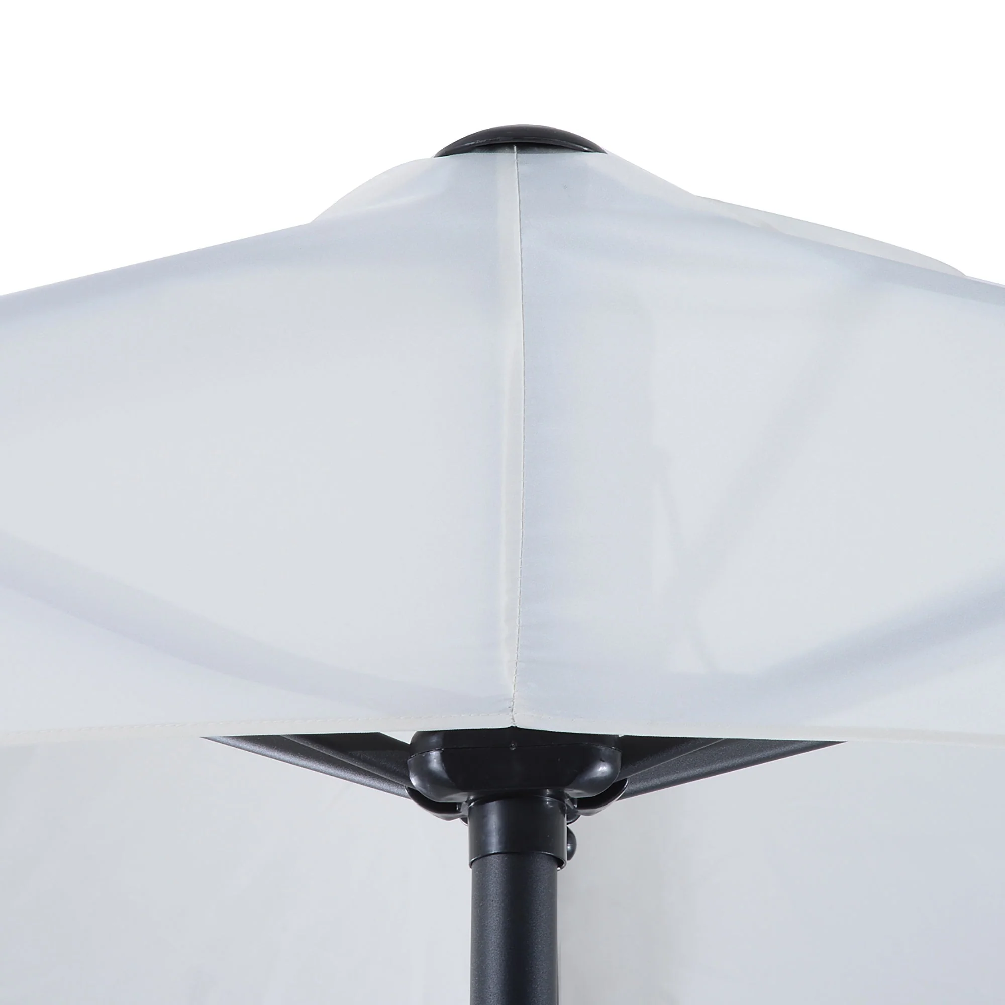 3M Half Parasol Semi Round Umbrella Patio Metal Frame Crank Handle for Balcony-- NO BASE INCLUDED - Image 7