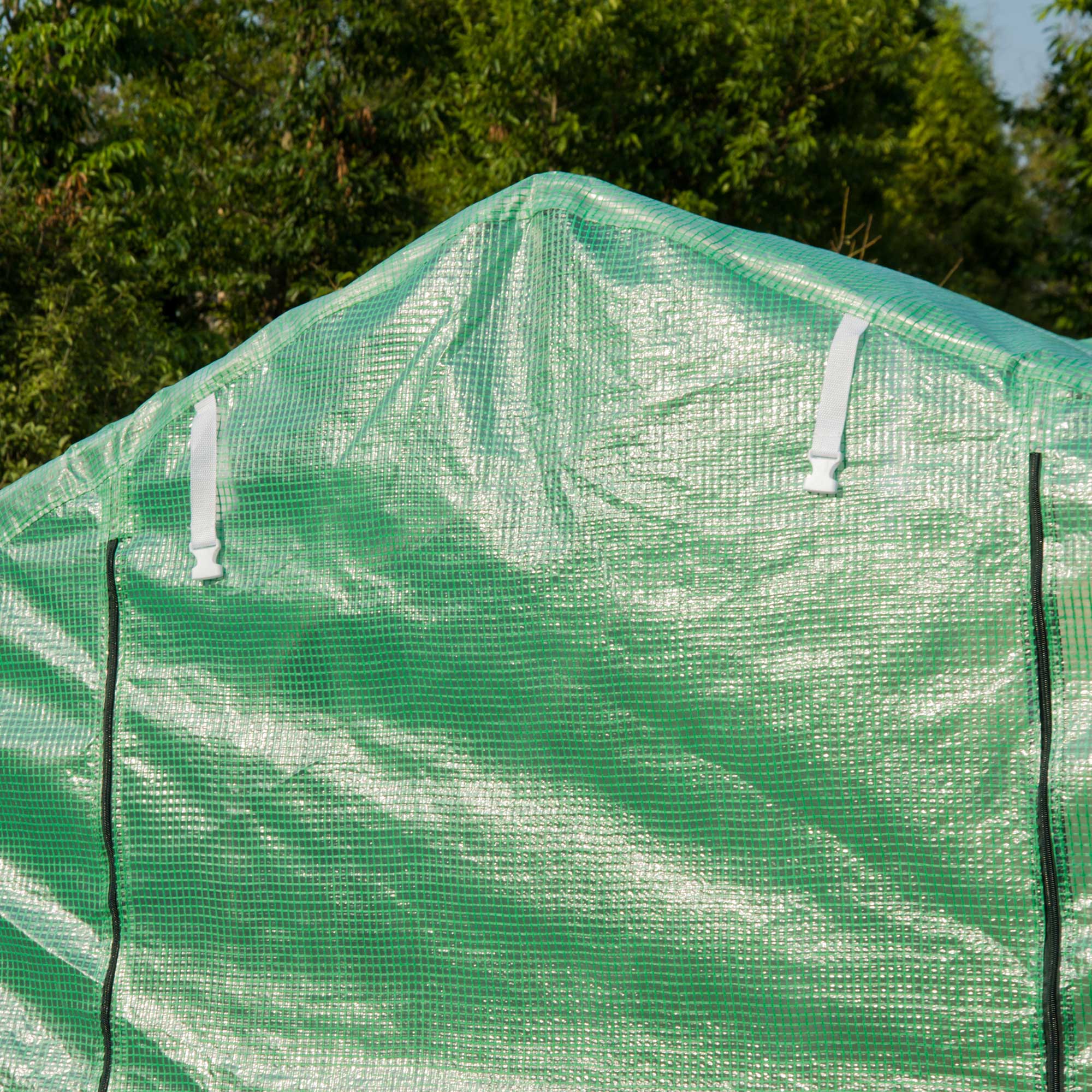 3x2 m Polytunnel Walk-in Greenhouse-Green - Image 8