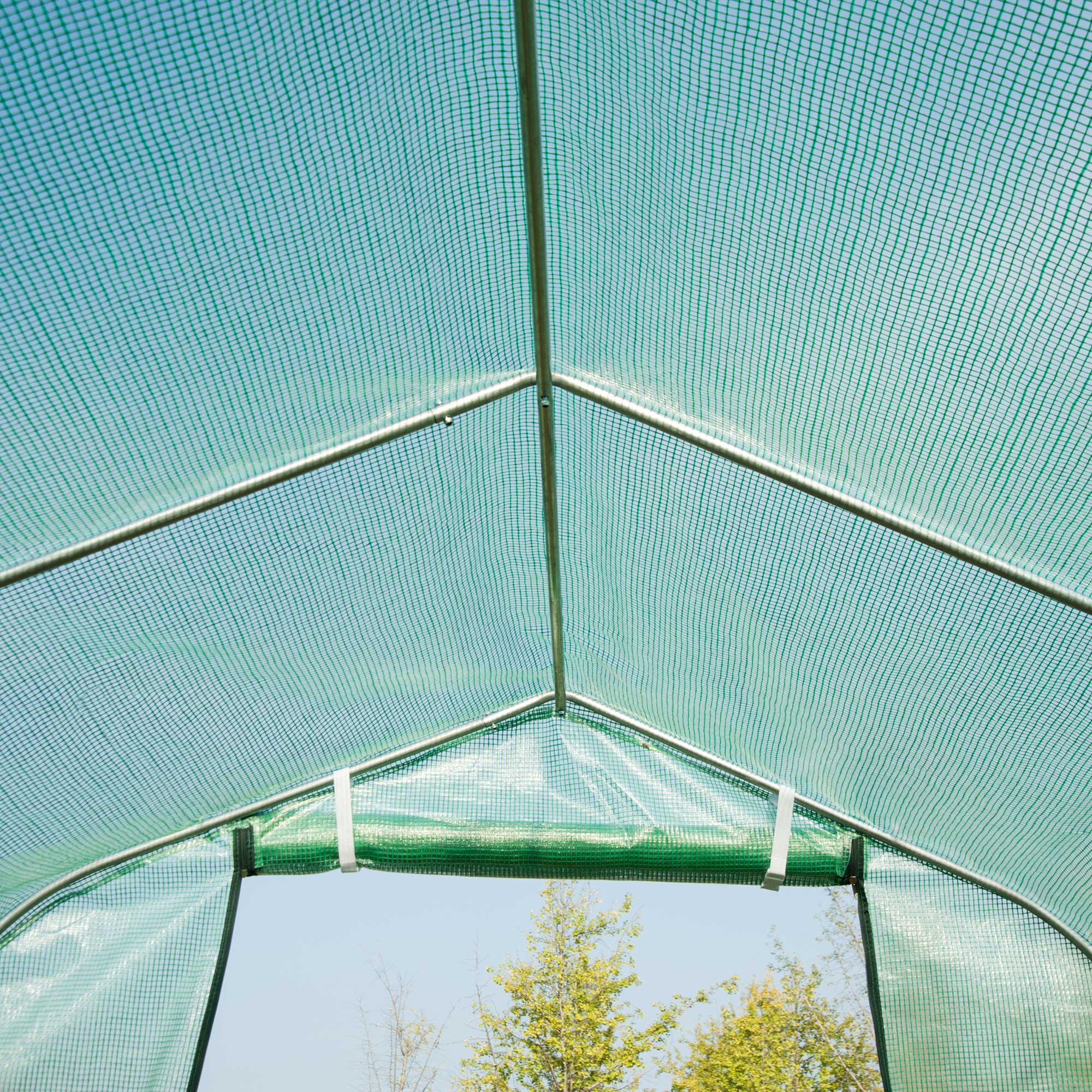 3x2 m Polytunnel Walk-in Greenhouse-Green - Image 9