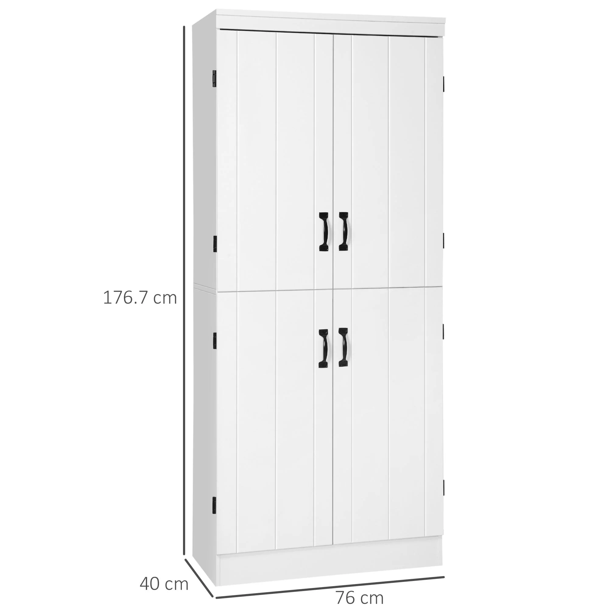 4-Door Tall Kitchen Cupboard - Image 3