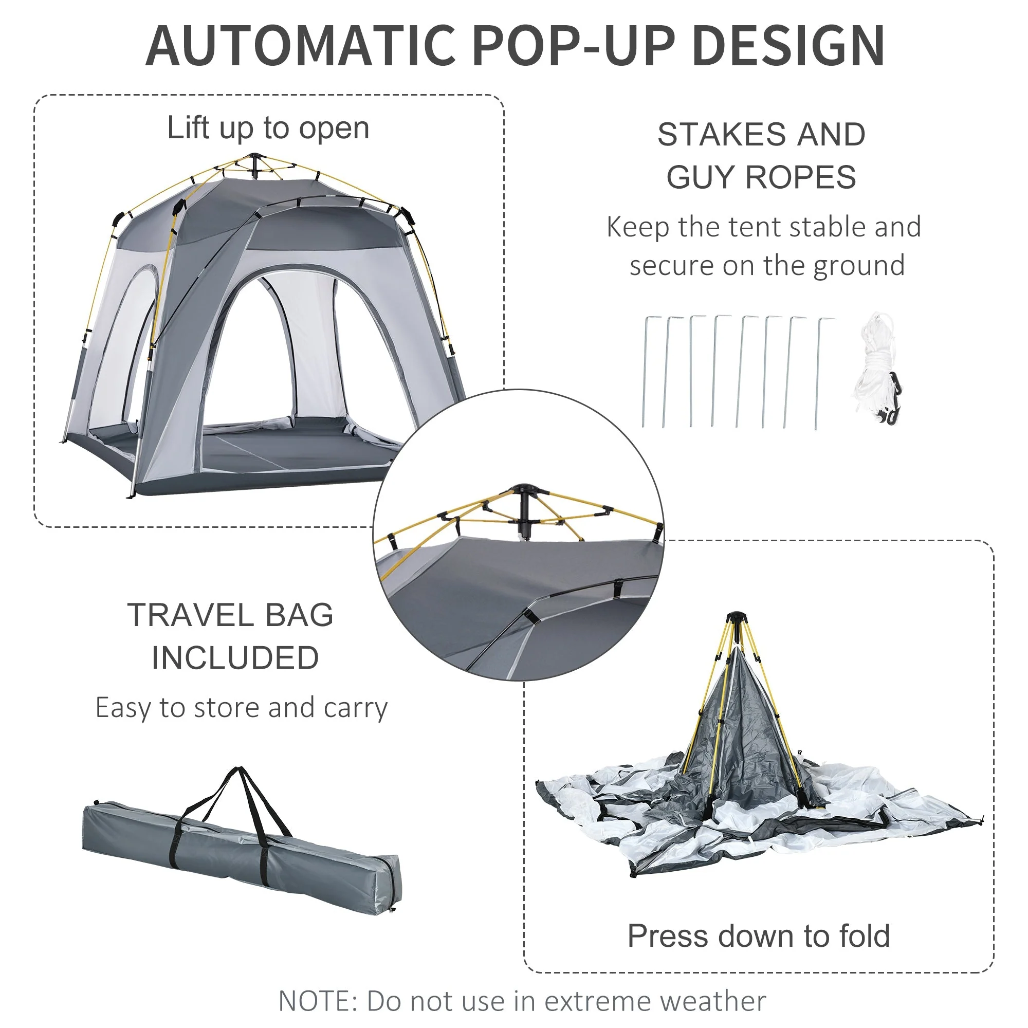 4 Person Automatic Camping Tent - Image 5