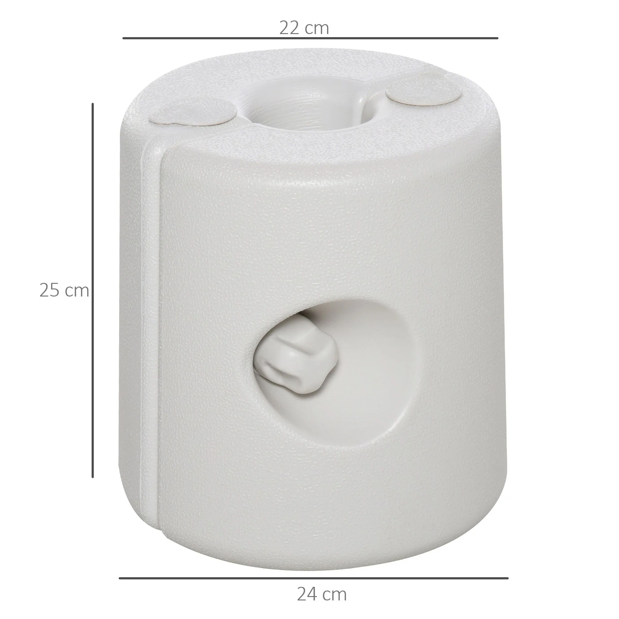 4-Piece Canopy Tent Weight Rapid Clip Gazebo Feet Fill with Water or Sand White - Image 3