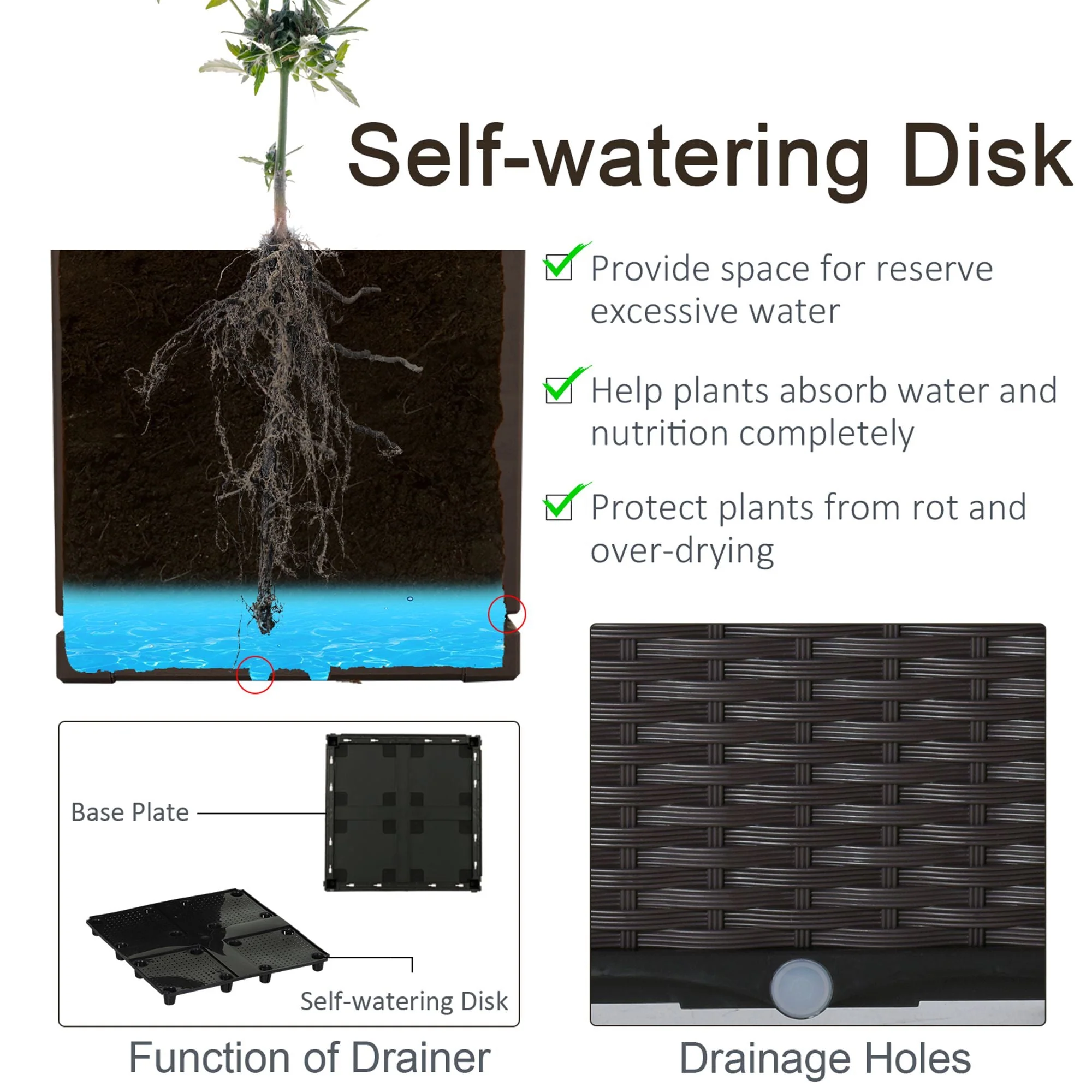 6-piece Lightweight Raised Flower Bed Free Combination Grow Box - Image 5