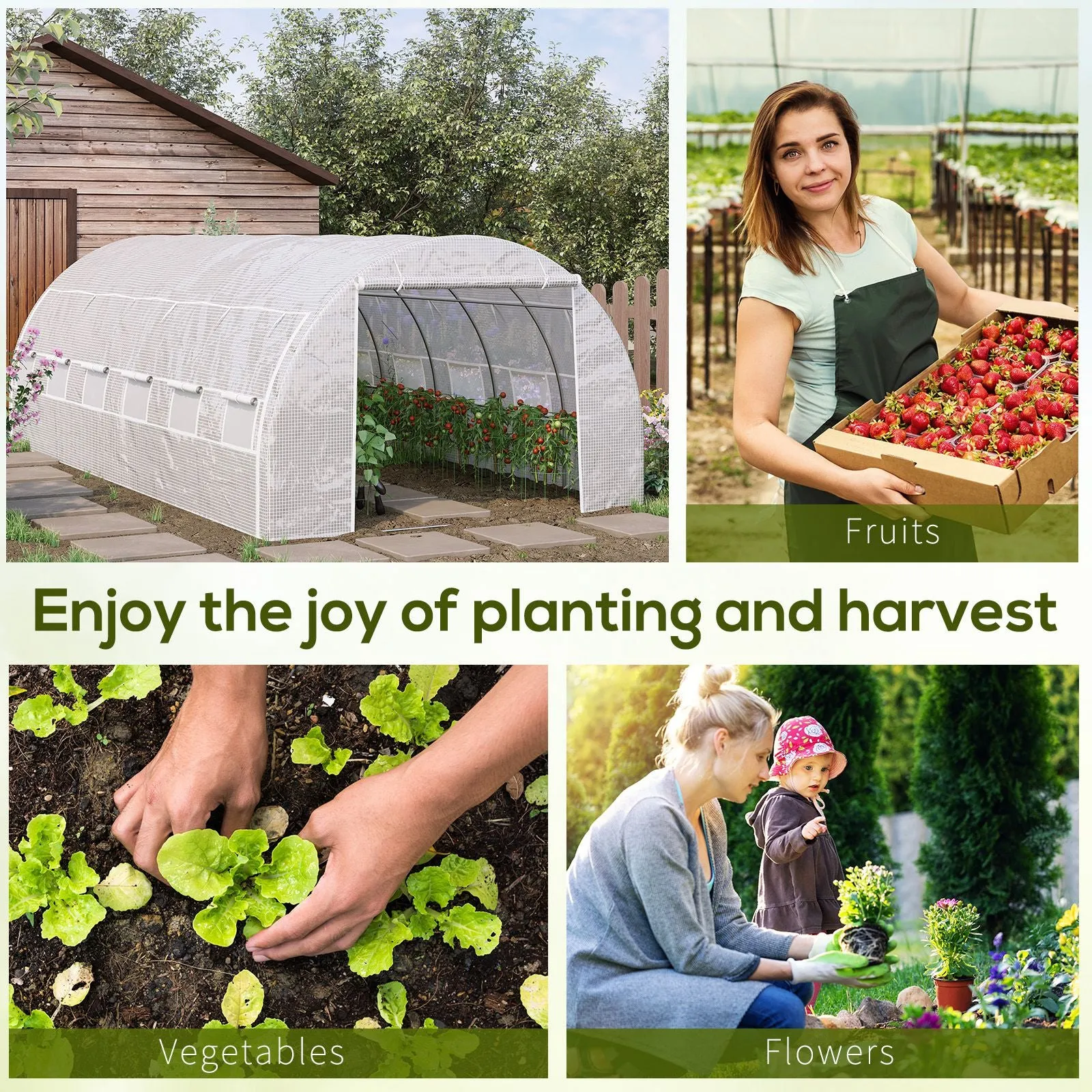 6 x 3 x 2 m Polytunnel Greenhouse - Image 8