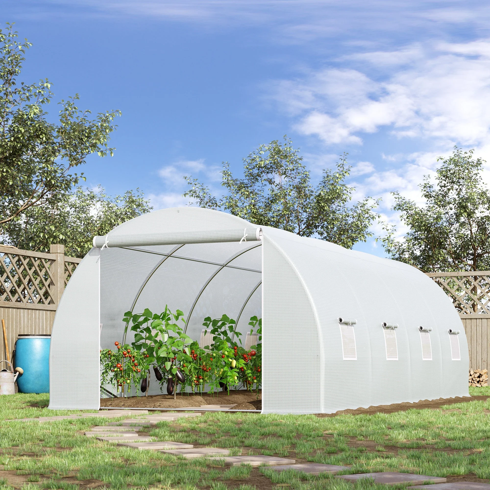 6 x 3 x 2 m Polytunnel Greenhouse - Image 2