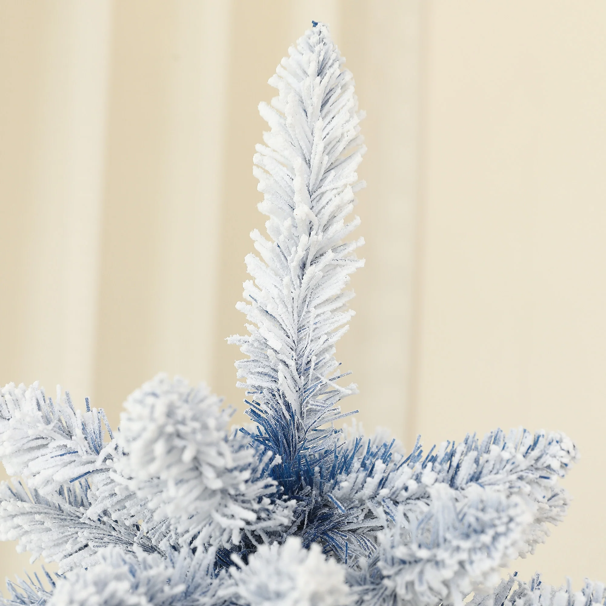 6ft Christmas Tree Artificial - White Frosted Green  700 Tips - Image 8