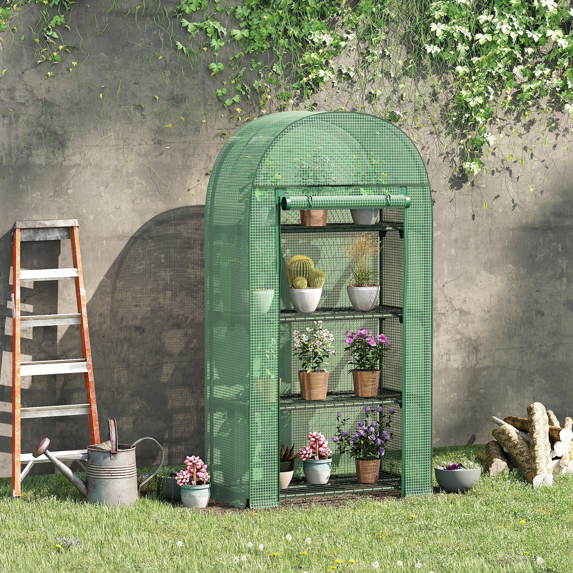80 x 49 x 160cm Mini Greenhouse for Outdoor - Image 2