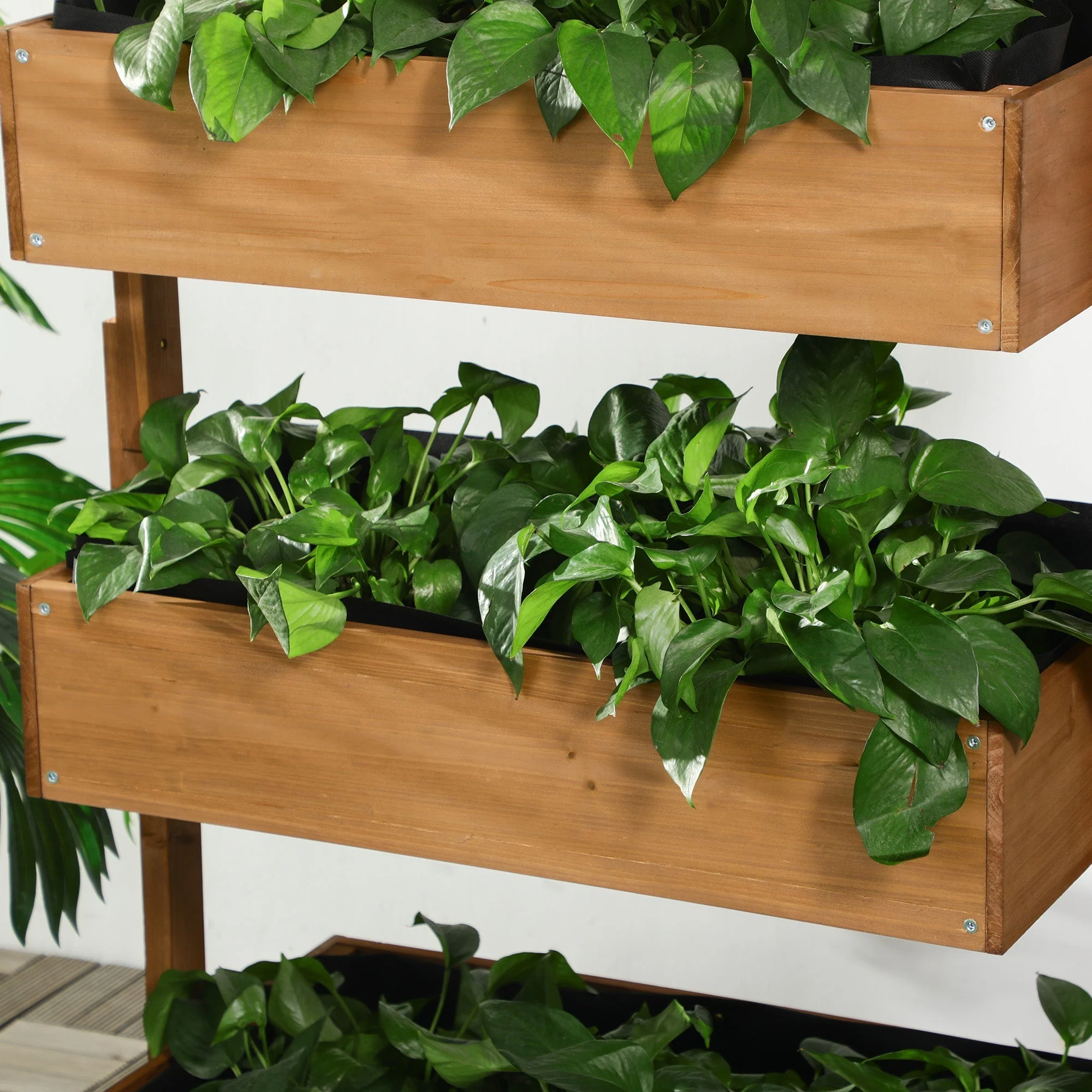 80cm x 45cm x 142cm 4-Tier Raised Garden Bed - Image 7