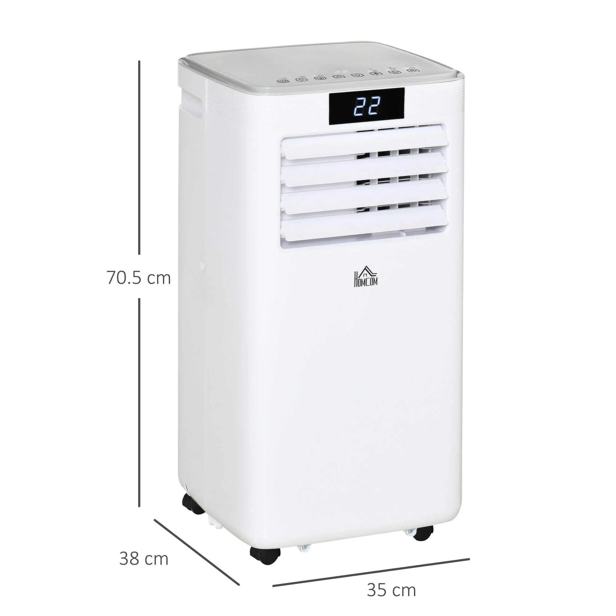 A Rated 10,000 BTU 4-In-1 Portable Dehumindifier With Remote & 24 Hour Timer - Image 2
