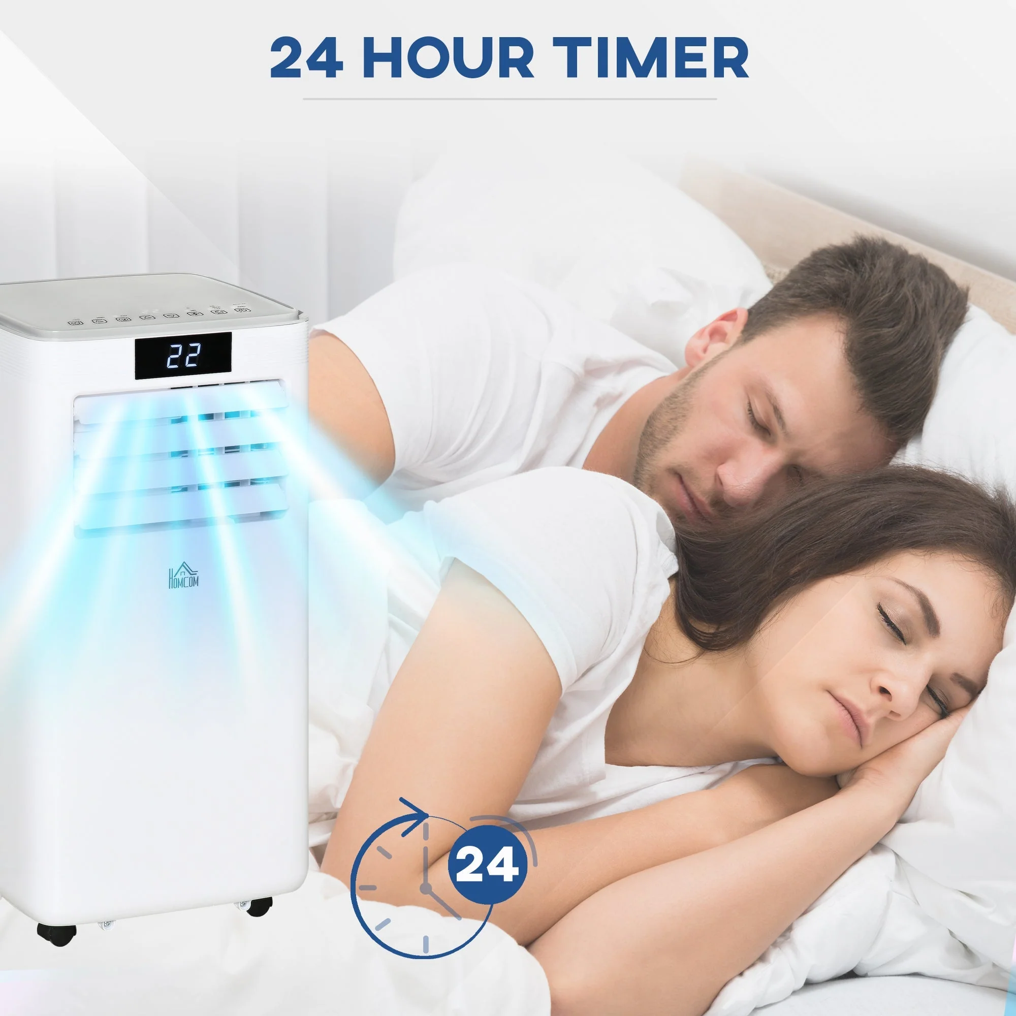 A Rated 10,000 BTU 4-In-1 Portable Dehumindifier With Remote & 24 Hour Timer - Image 5