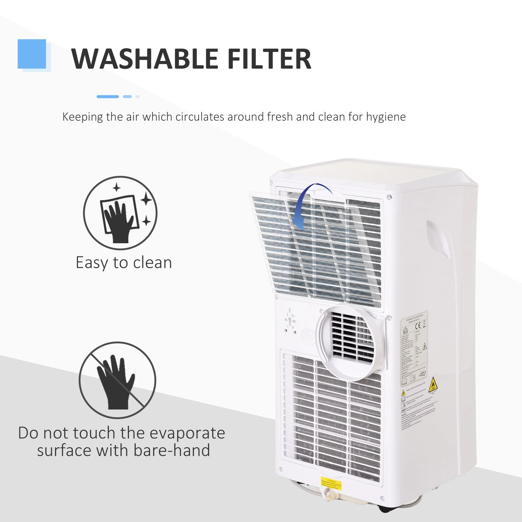 A Rated 10,000 BTU Portable Air Conditioner With 24 Hour Timer - Image 6