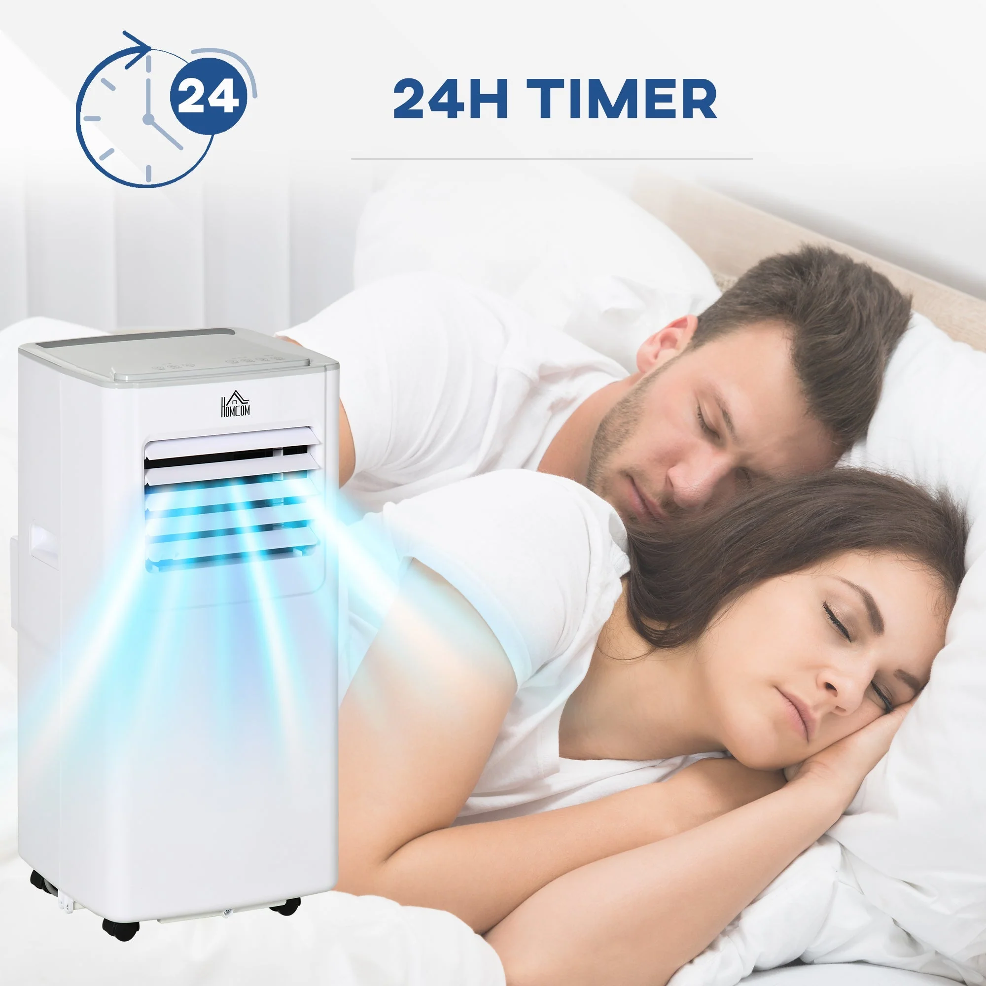 A Rated 7,000 BTU 4-In-1 Portable Dehumindifier With Remote & 24 Hour Timer - Image 7
