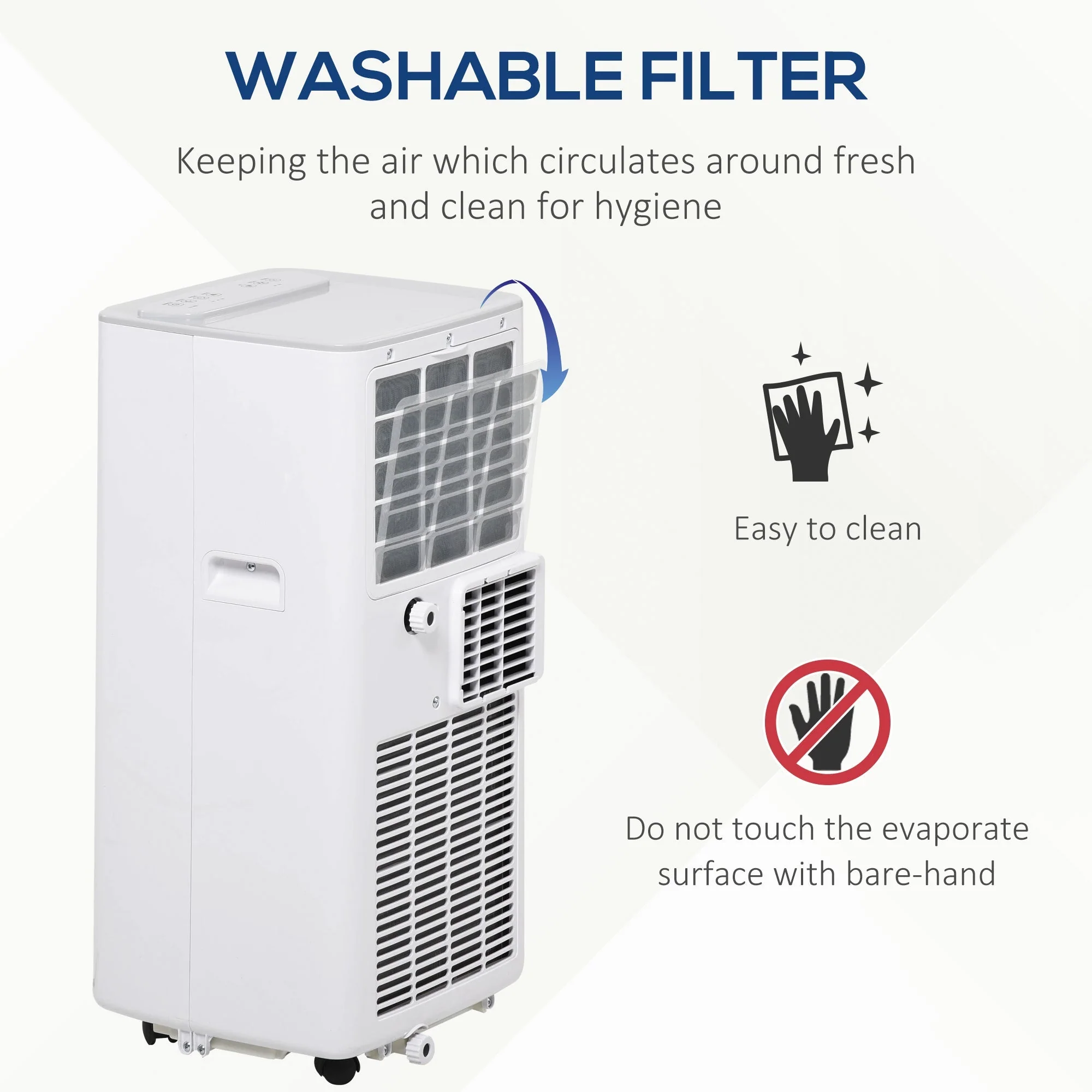 A Rated 7,000 BTU 4-In-1 Portable Dehumindifier With Remote & 24 Hour Timer by Homcom - Image 6