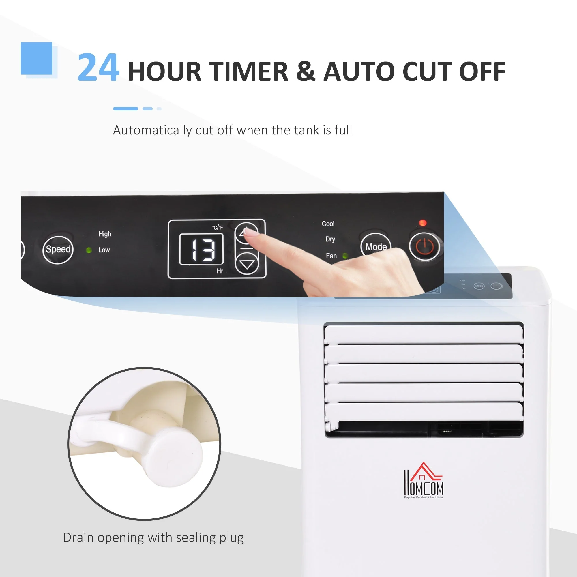 A Rated 9,000 BTU Portable Air Conditioner With 24 Hour Timer - Image 6