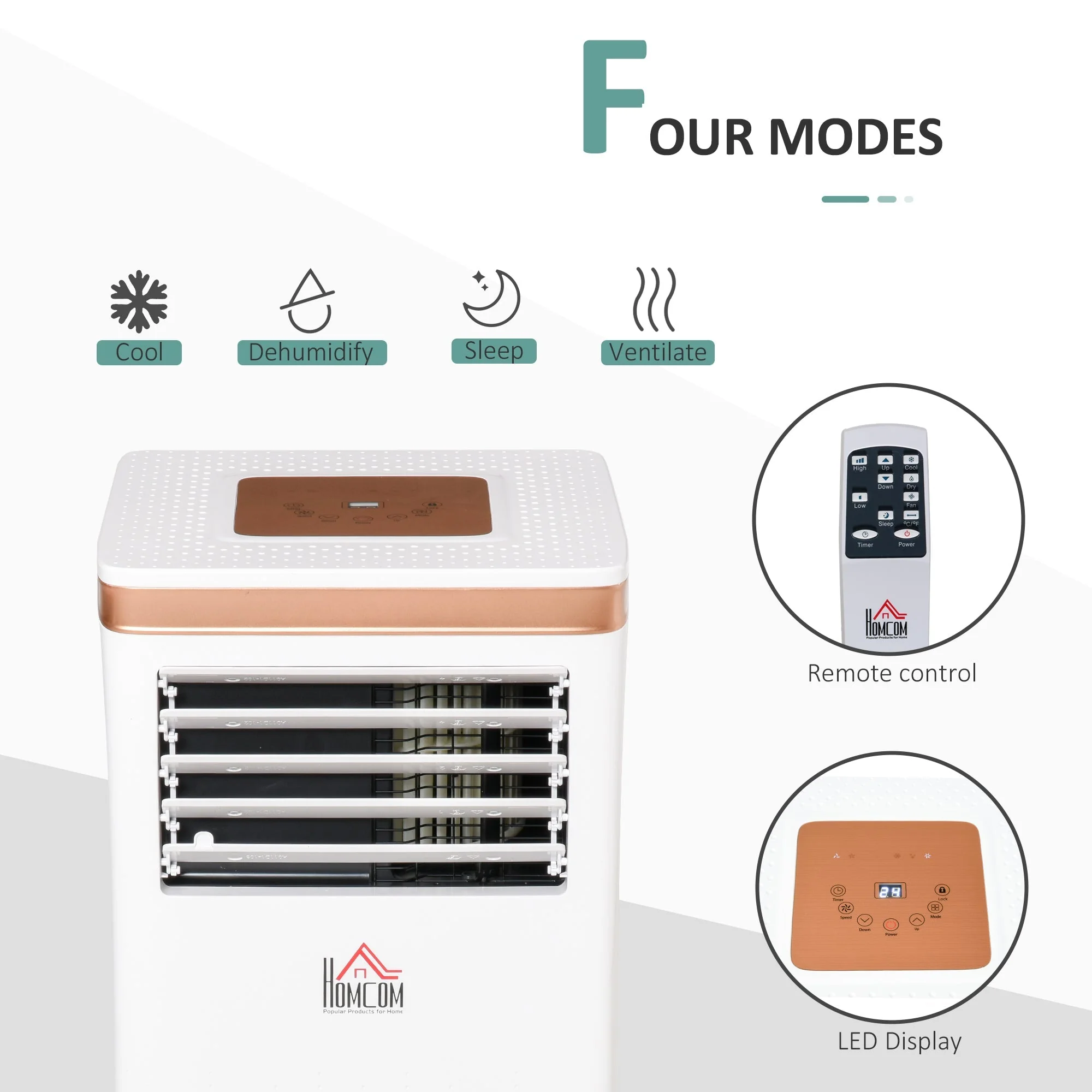 A Rated 9,000 BTU Portable Air Conditioner With Remote & 24 Hour Timer - Image 3
