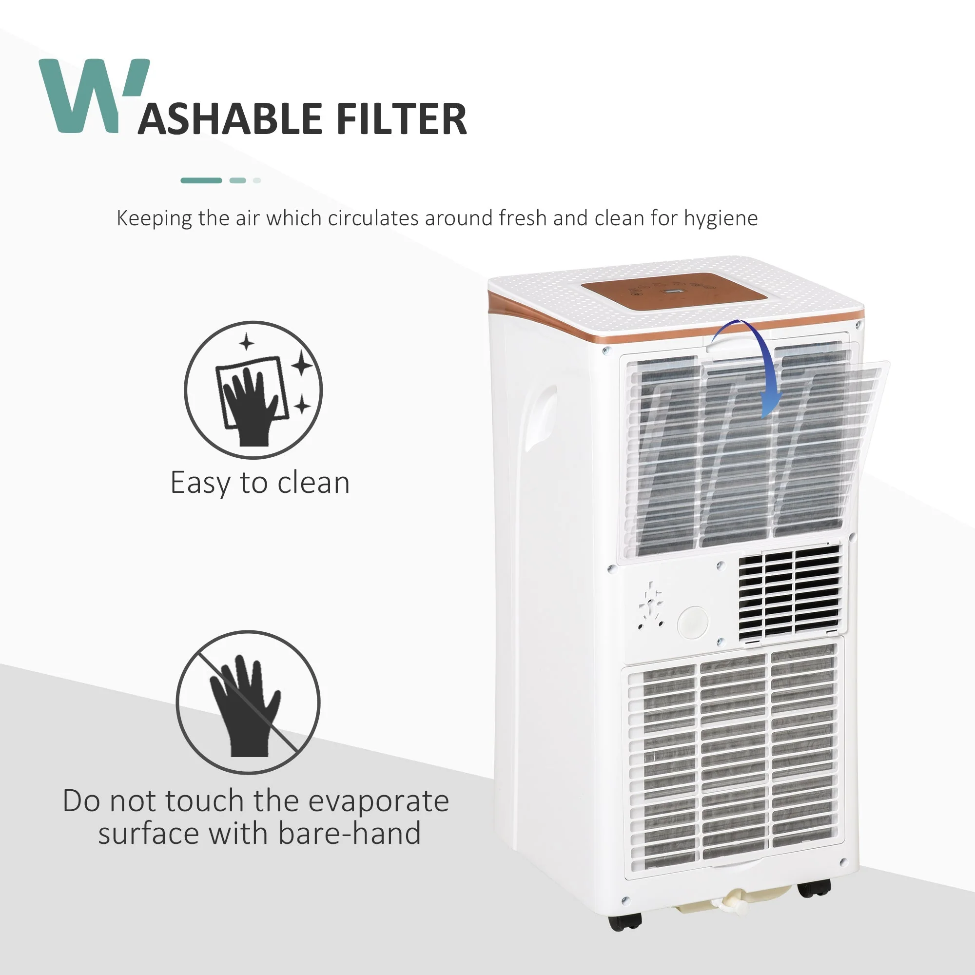 A Rated 9,000 BTU Portable Air Conditioner With Remote & 24 Hour Timer - Image 5