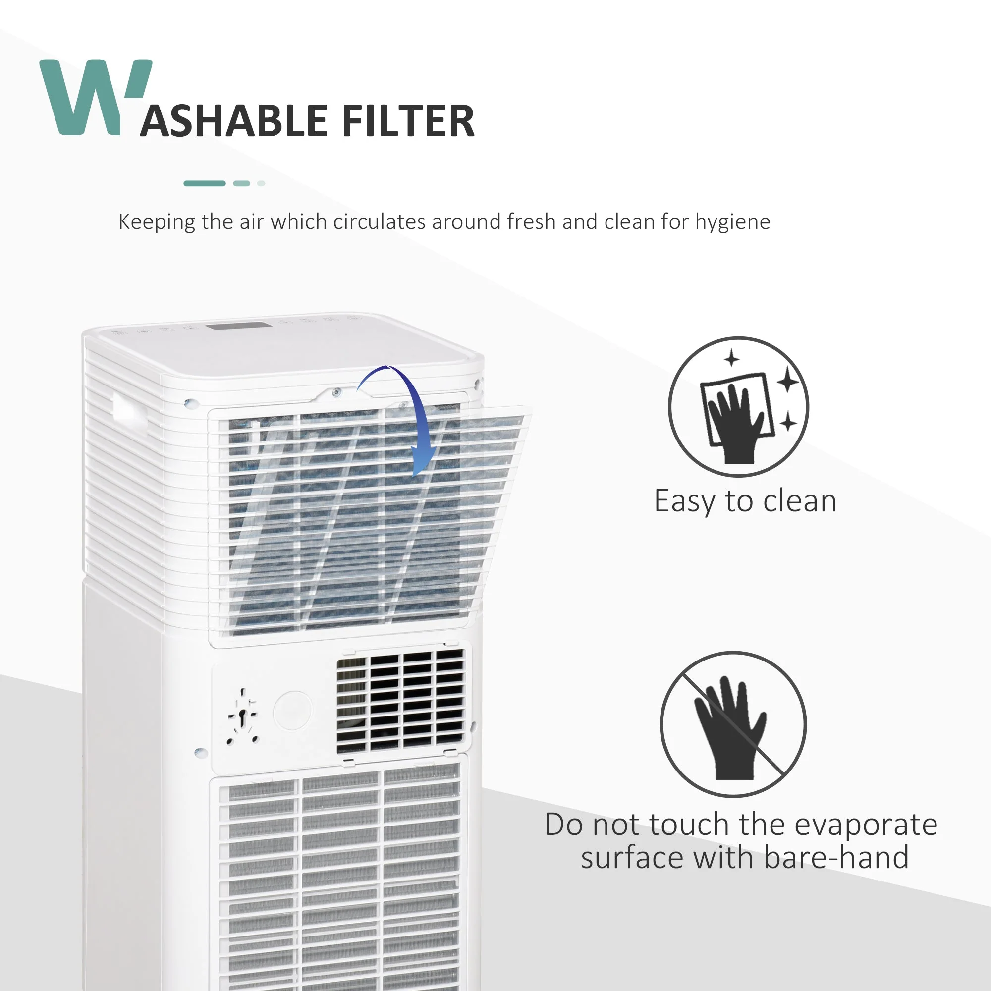 A Rated 9,000 BTU Portable Air Conditioner With Remote & 24 Hour Timer - Image 6