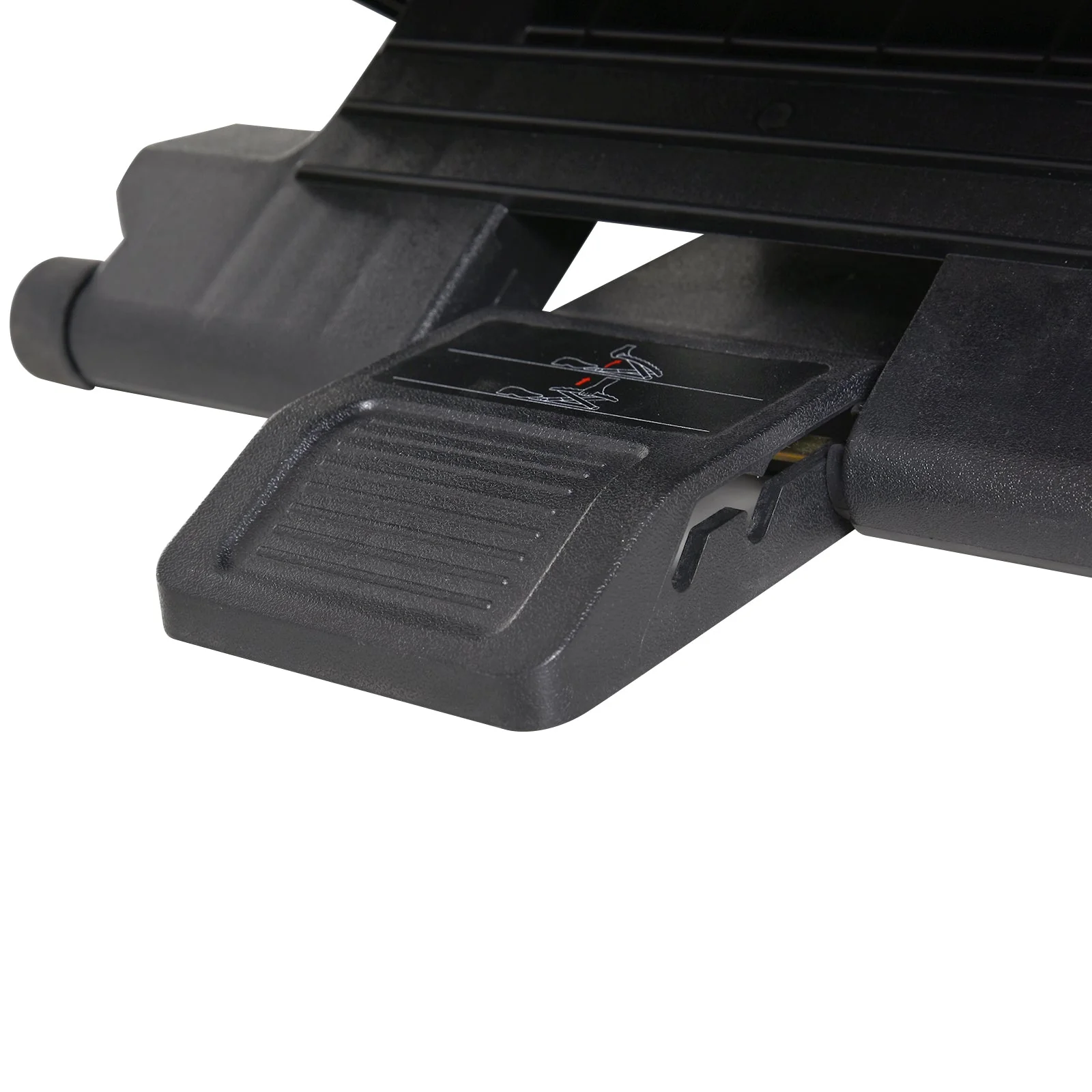 Adjustable Under-Desk Footrest Height Angle Tilt Anti-Slip Compact Health Black - Image 8