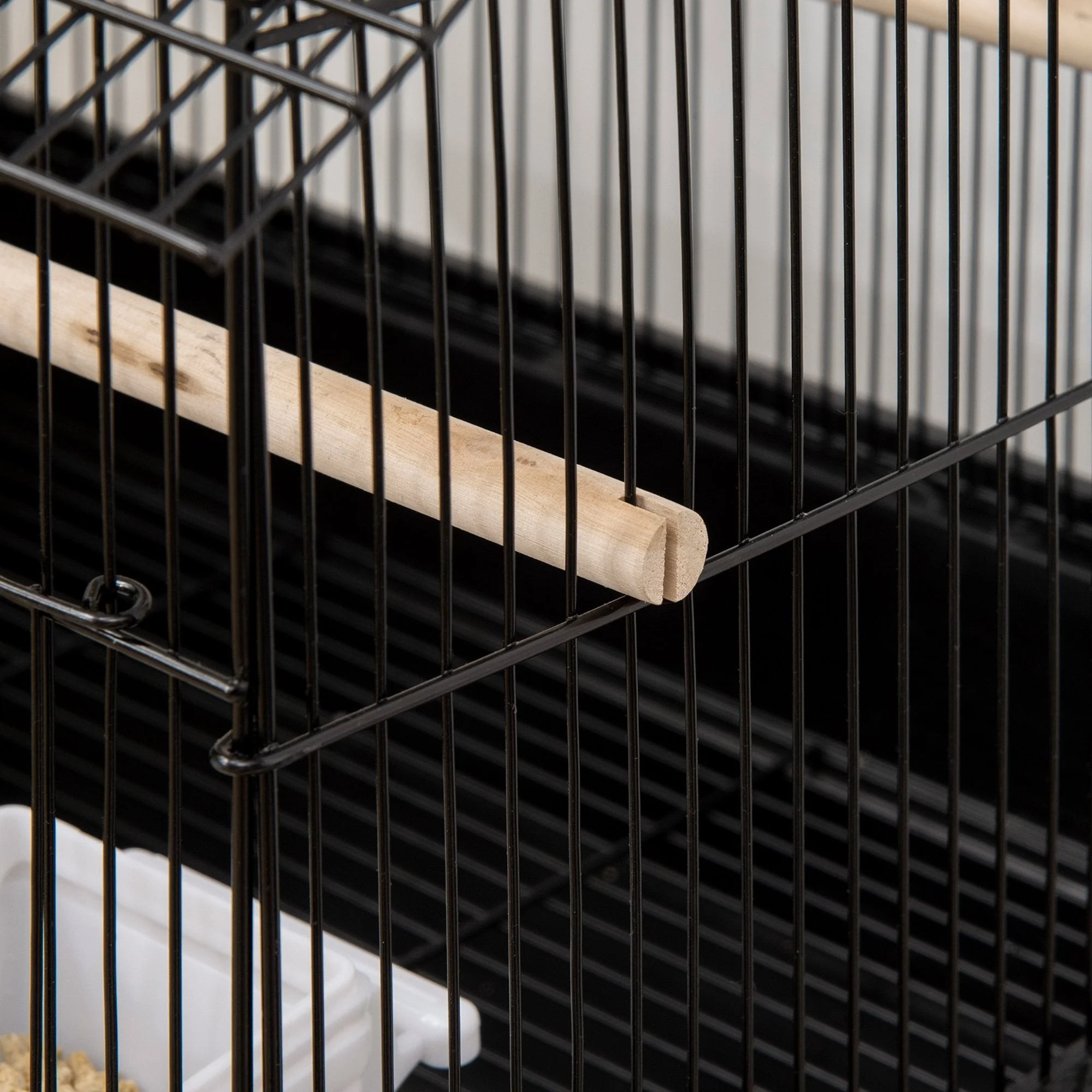 American Dream 63cm Bird Cage Hanging Black by Pawhut - Image 9