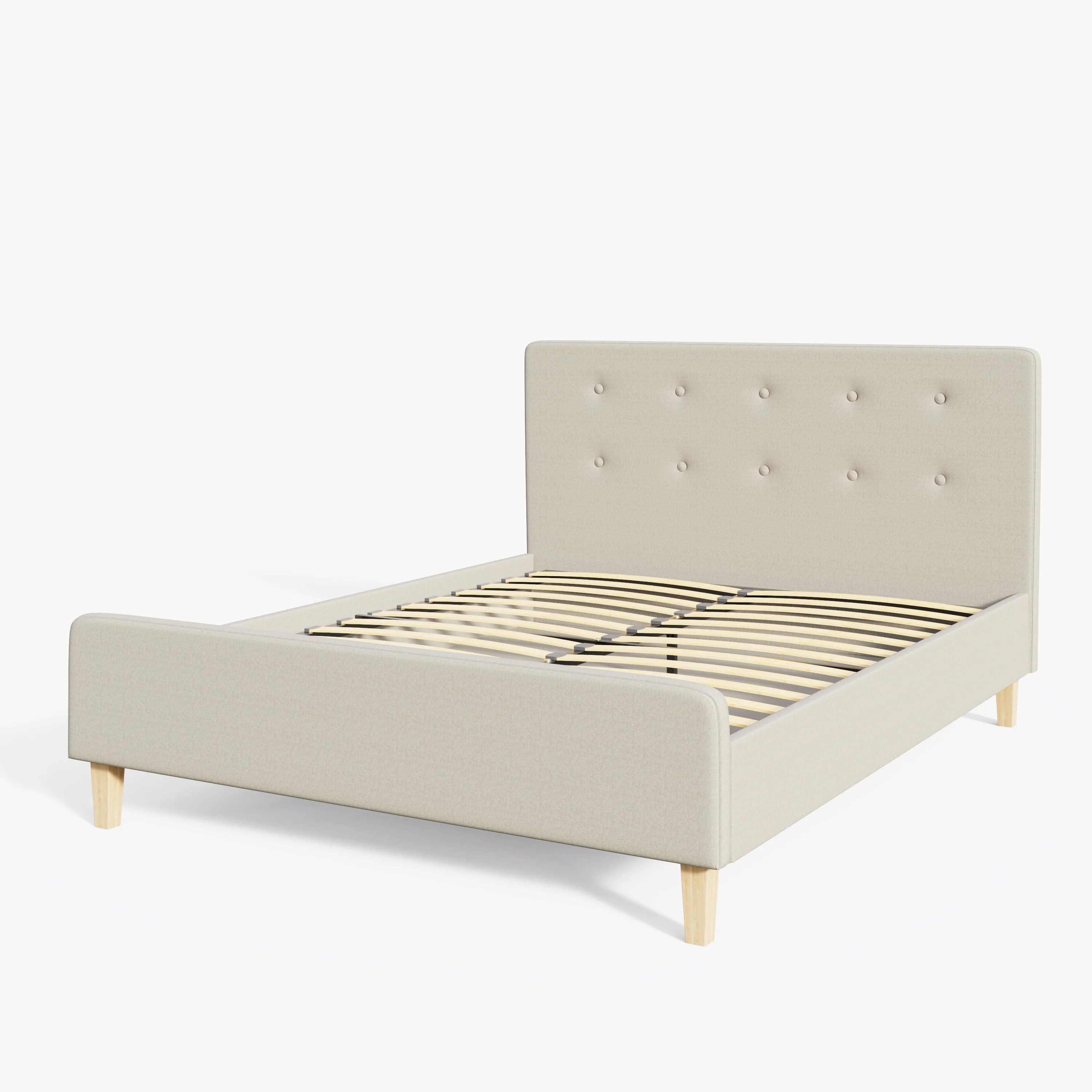 Ashbourne King Size Bed Natural 5 x 7ft - Image 2