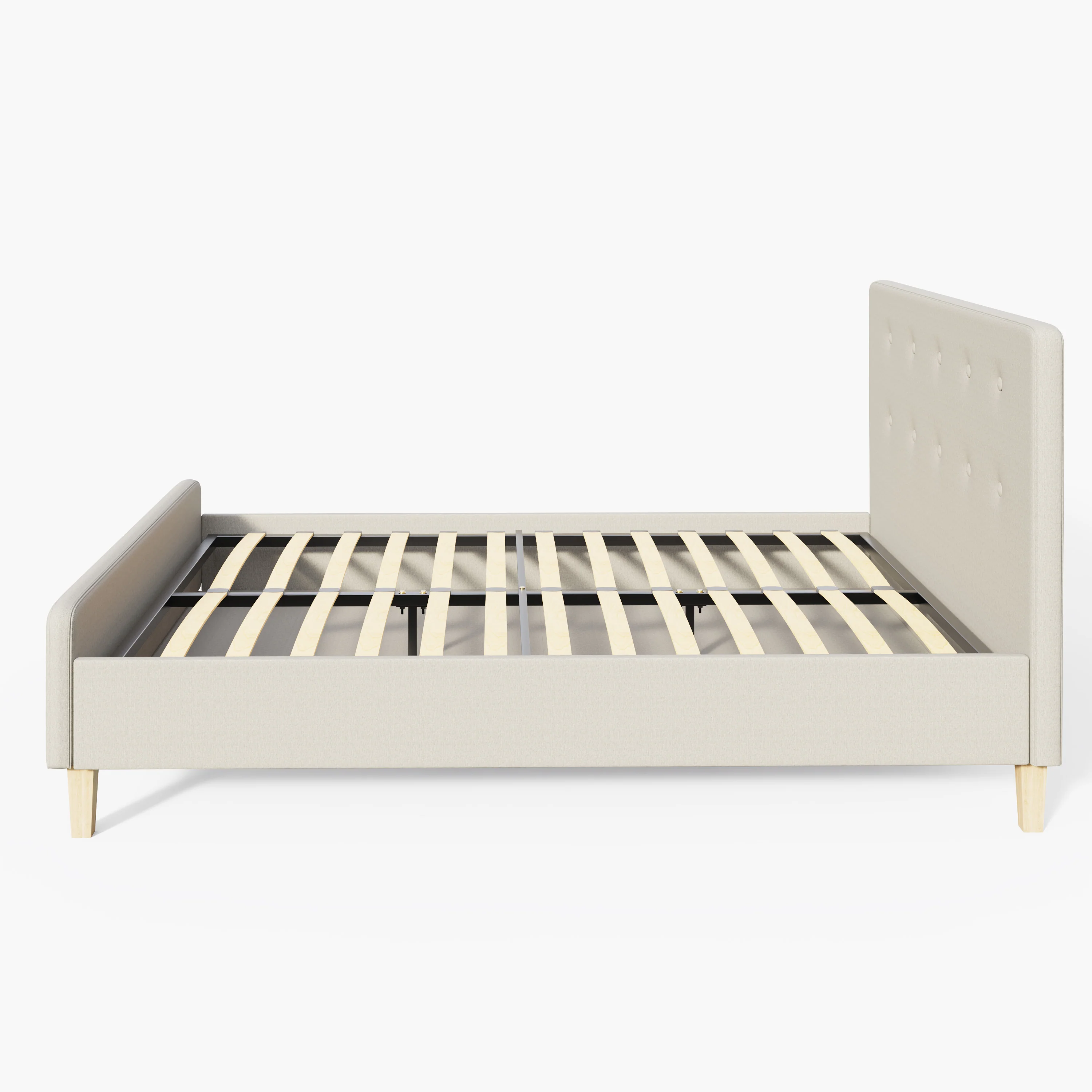 Ashbourne King Size Bed Natural 5 x 7ft - Image 4